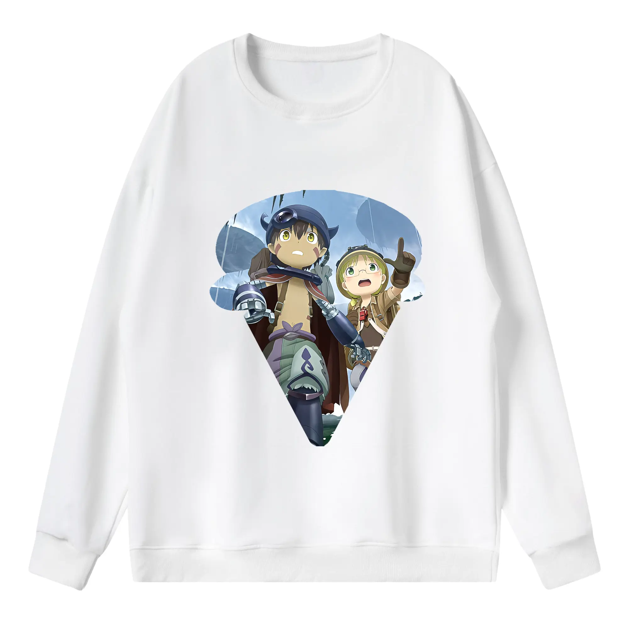 メイドインアビス グッズ,レグ - 薄手 クルーネック スウェット 裏毛260g · ポリエステル 春秋向け カジュアル 男女兼用 · トレーナー デイリー スポーツ 散歩に最適