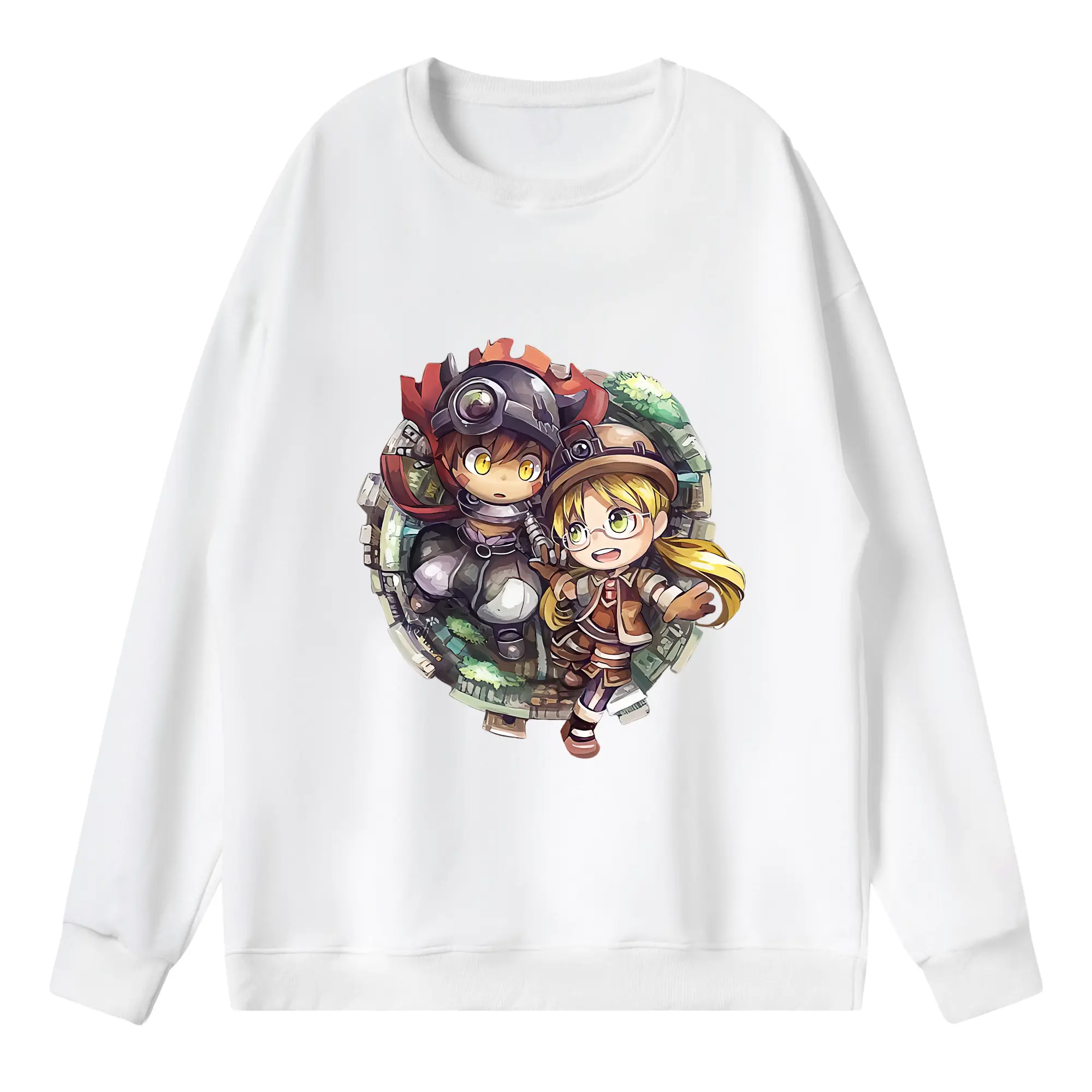 メイドインアビス グッズ,レグ - 薄手 クルーネック スウェット 裏毛260g · ポリエステル 春秋向け カジュアル 男女兼用 · トレーナー デイリー スポーツ 散歩に最適