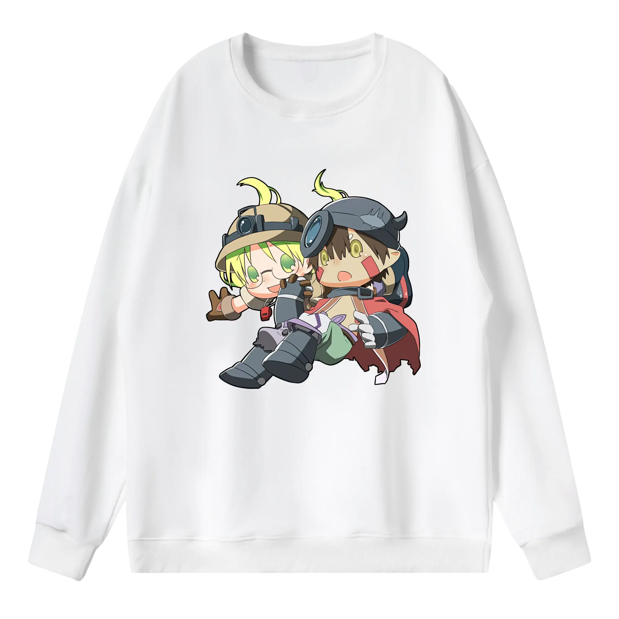 メイドインアビス グッズ,レグ - 薄手 クルーネック スウェット 裏毛260g · ポリエステル 春秋向け カジュアル 男女兼用 · トレーナー デイリー スポーツ 散歩に最適