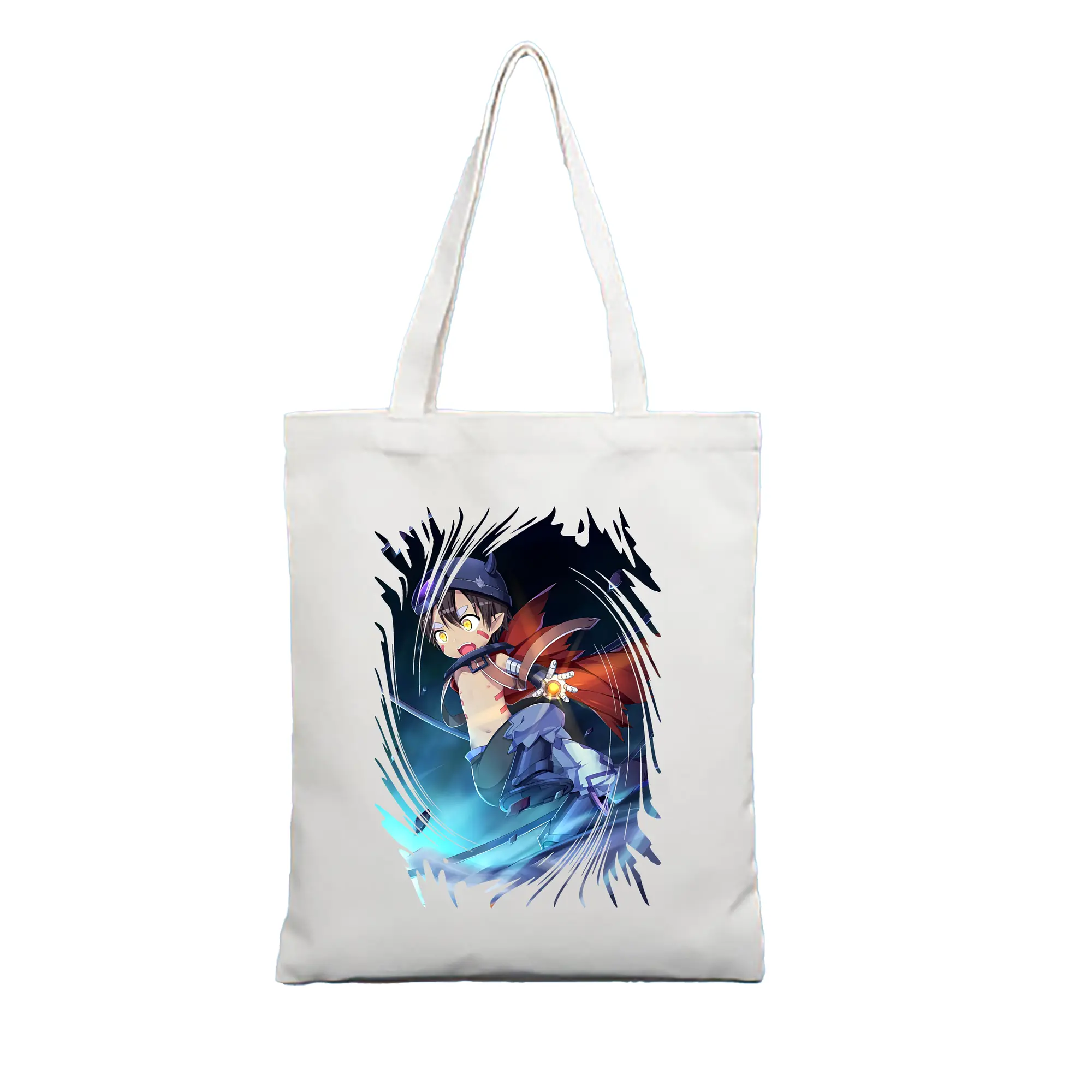 メイドインアビス グッズ,レグ - 縦型キャンバス手提げバッグ（トートバッグ） ・ キャンバス素材 ・ ショッピング用 ・ 軽量 丈夫 お手入れ簡単