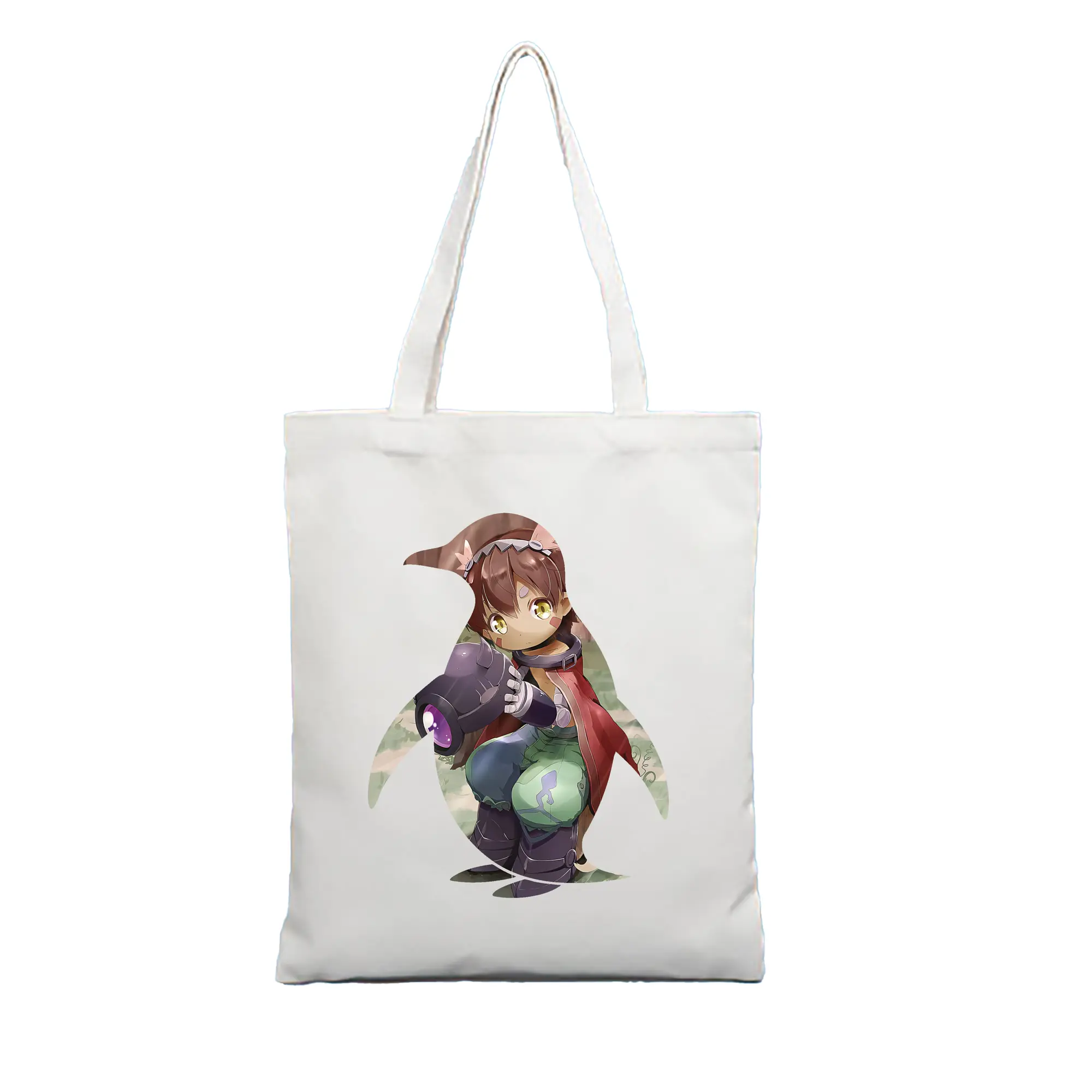 メイドインアビス グッズ,レグ - 縦型キャンバス手提げバッグ（トートバッグ） ・ キャンバス素材 ・ ショッピング用 ・ 軽量 丈夫 お手入れ簡単