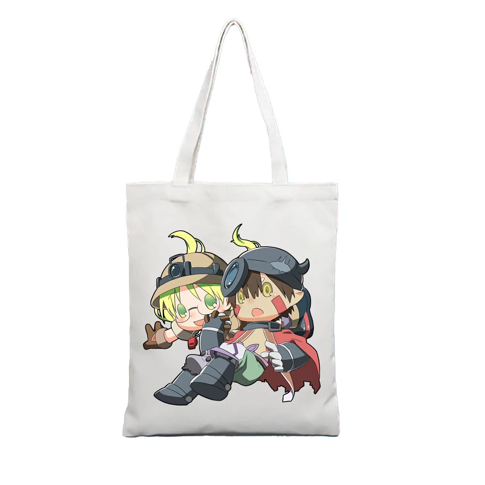 メイドインアビス グッズ,レグ - 縦型キャンバス手提げバッグ（トートバッグ） ・ キャンバス素材 ・ ショッピング用 ・ 軽量 丈夫 お手入れ簡単