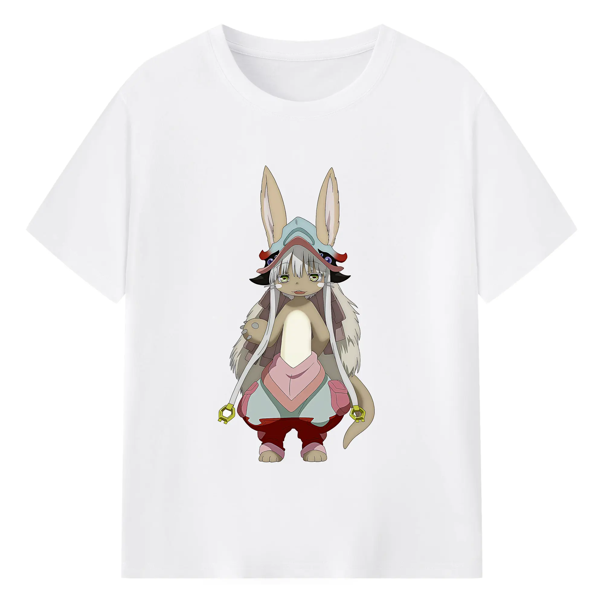 メイドインアビス グッズ,ナナチ - 綿100％ 半袖Tシャツ ・ フロントプリント ・ 快適 通気性 ・ 日常使い 散歩 スポーツ用