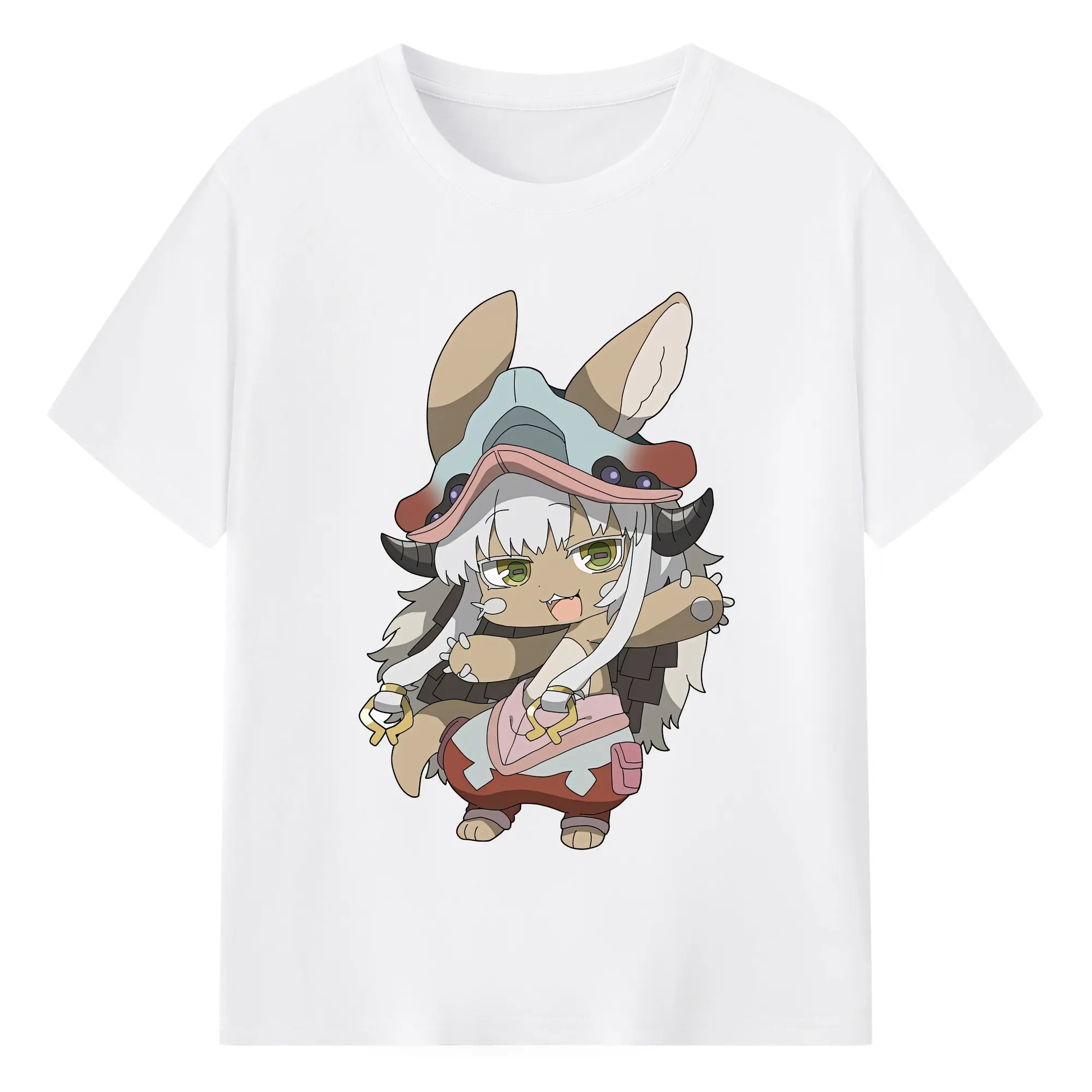 メイドインアビス グッズ,ナナチ - 綿100％ 半袖Tシャツ ・ フロントプリント ・ 快適 通気性 ・ 日常使い 散歩 スポーツ用