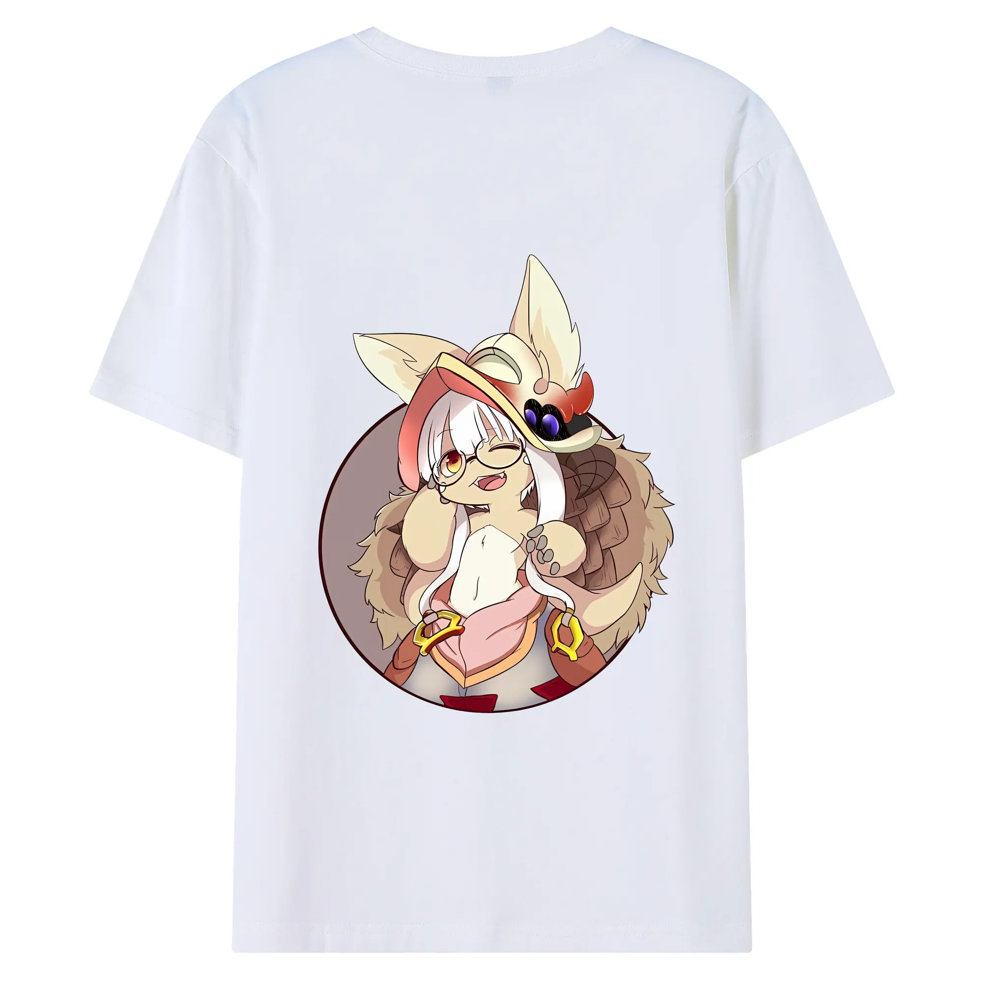 メイドインアビス グッズ,ナナチ - 綿100％ 半袖Tシャツ ・ バックプリント ・ 快適 通気性 ・ 日常使い 散歩 スポーツ用