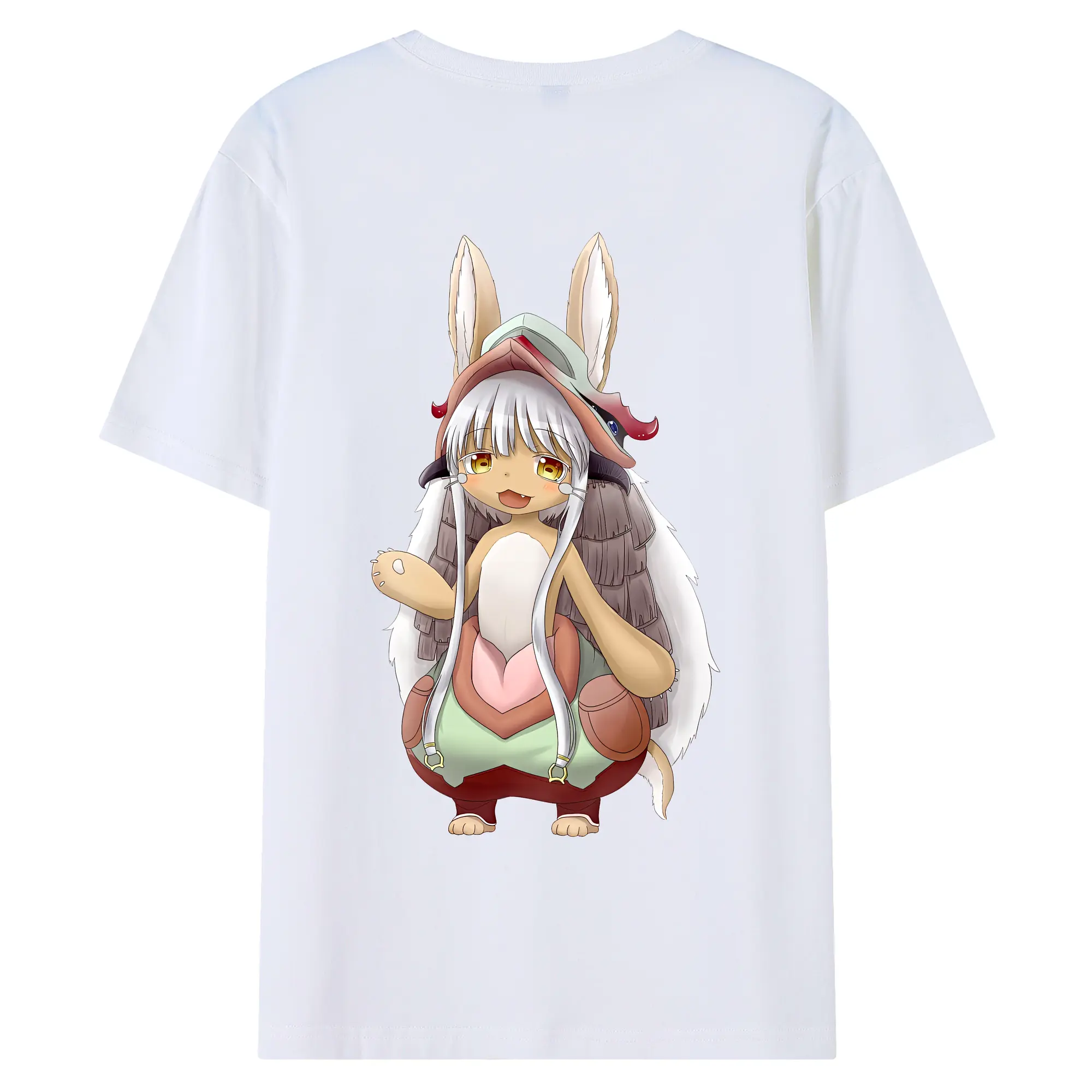 メイドインアビス グッズ,ナナチ - 綿100％ 半袖Tシャツ ・ バックプリント ・ 快適 通気性 ・ 日常使い 散歩 スポーツ用