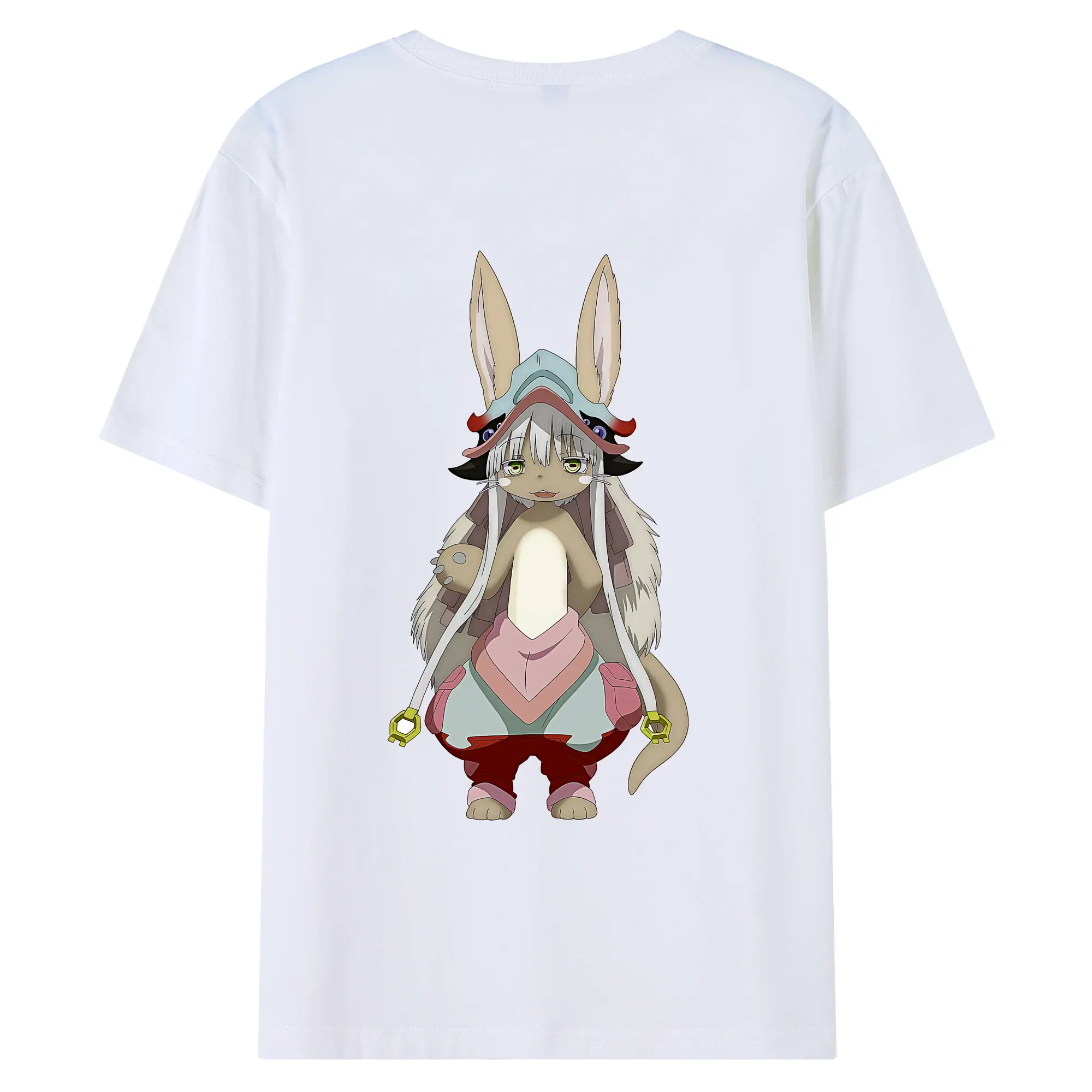 メイドインアビス グッズ,ナナチ - 綿100％ 半袖Tシャツ ・ バックプリント ・ 快適 通気性 ・ 日常使い 散歩 スポーツ用