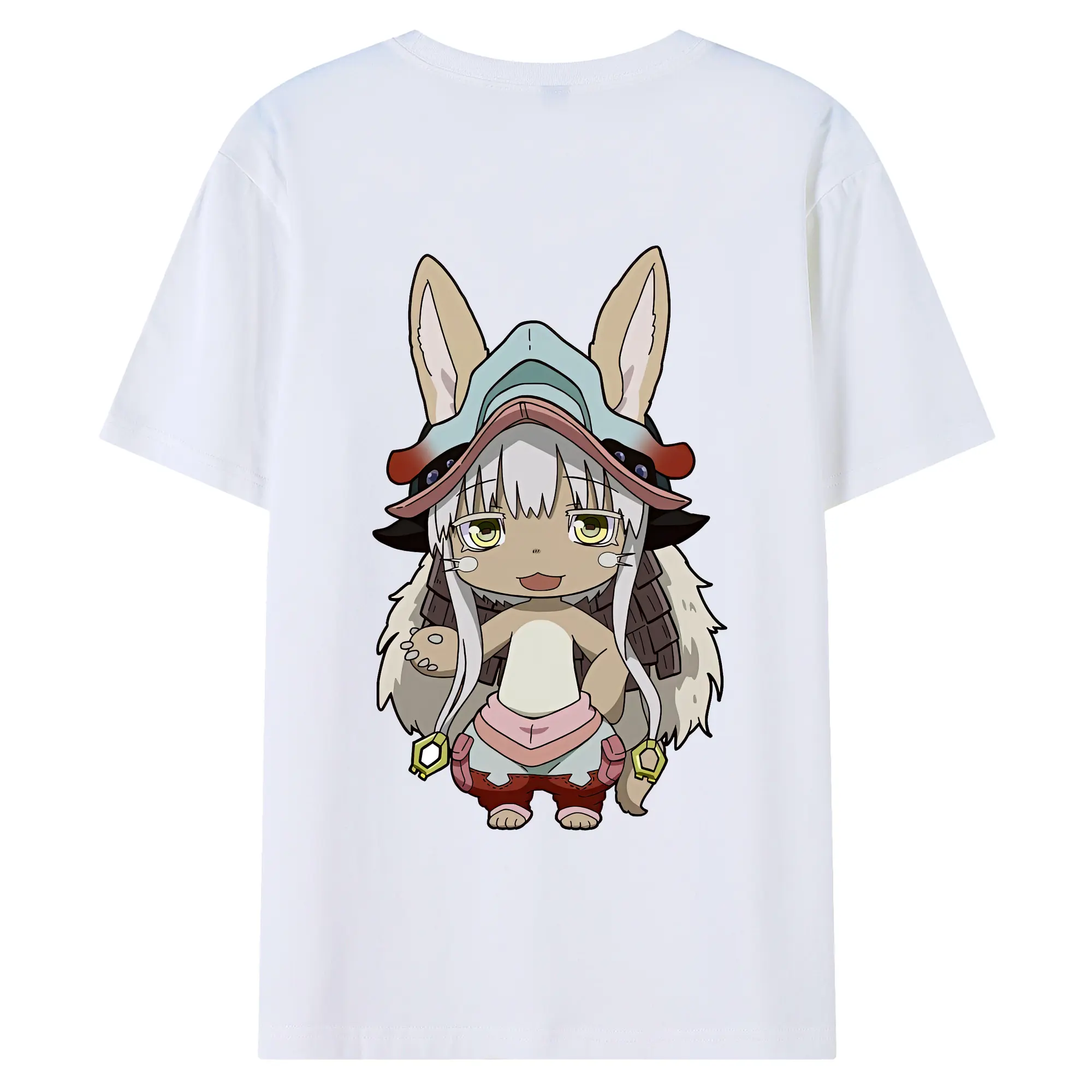 メイドインアビス グッズ,ナナチ - 綿100％ 半袖Tシャツ ・ バックプリント ・ 快適 通気性 ・ 日常使い 散歩 スポーツ用