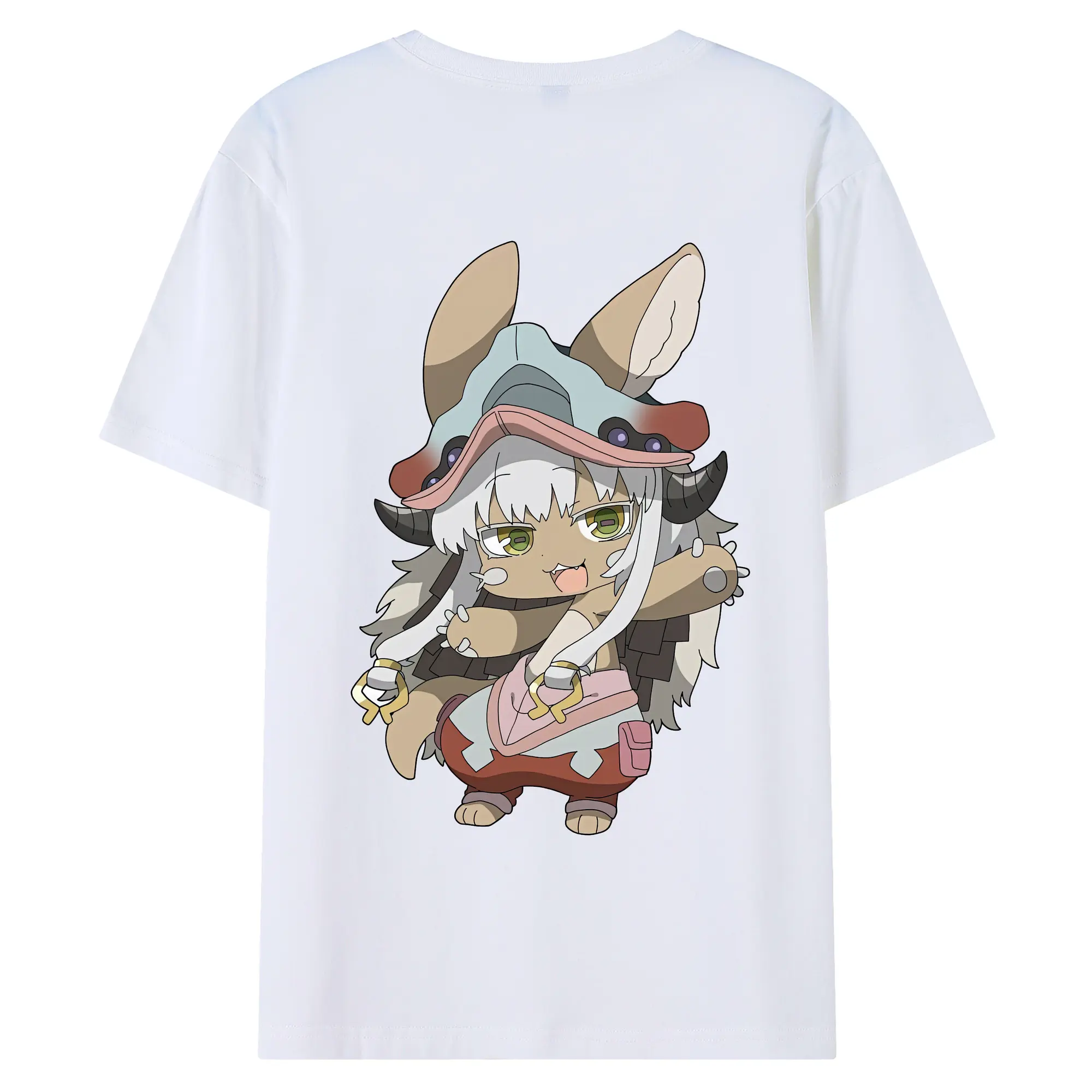 メイドインアビス グッズ,ナナチ - 綿100％ 半袖Tシャツ ・ バックプリント ・ 快適 通気性 ・ 日常使い 散歩 スポーツ用