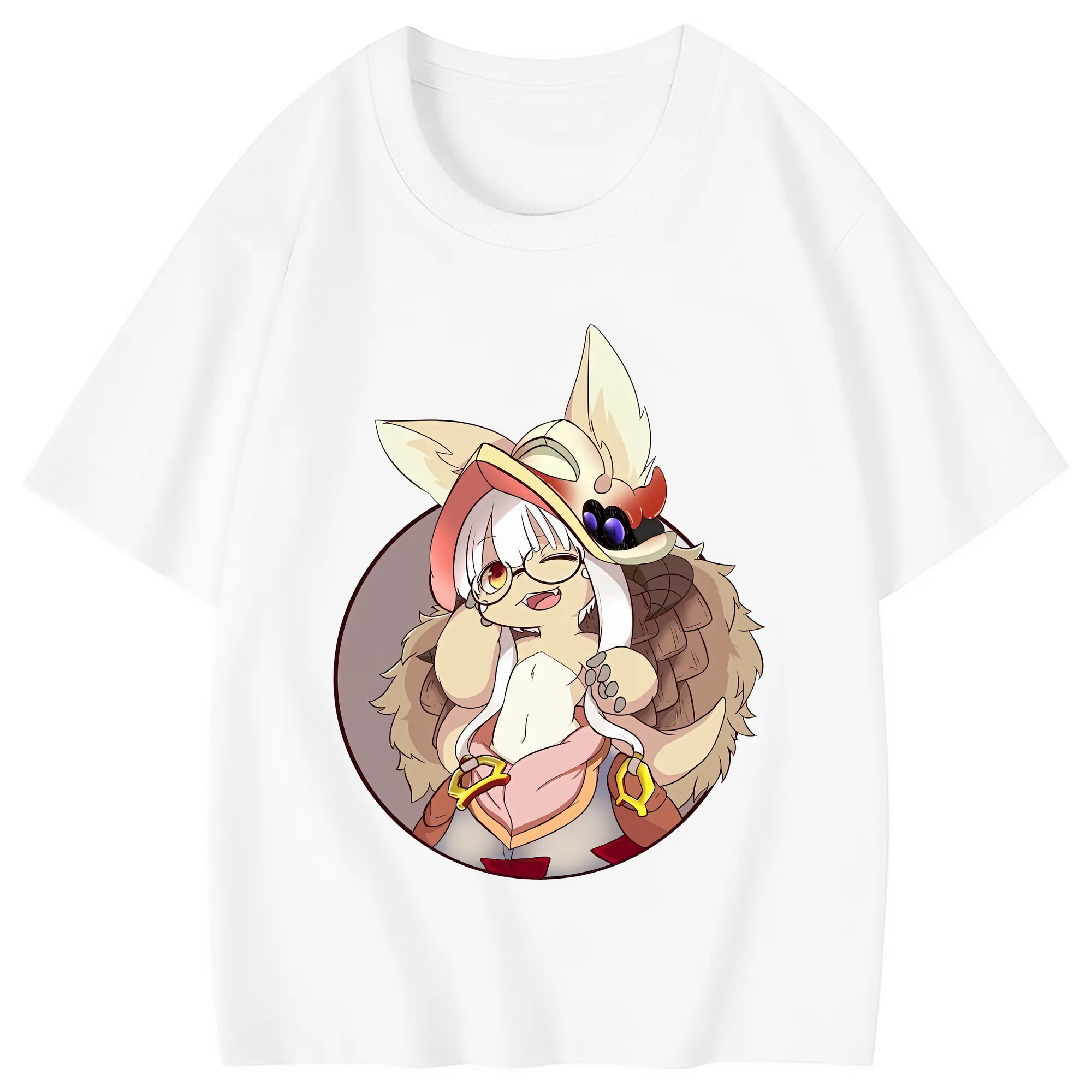 メイドインアビス グッズ,ナナチ - 綿100％ キッズTシャツ ・ フロントプリント ・ 快適 通気性 ・ スポーツ カジュアル 散歩用