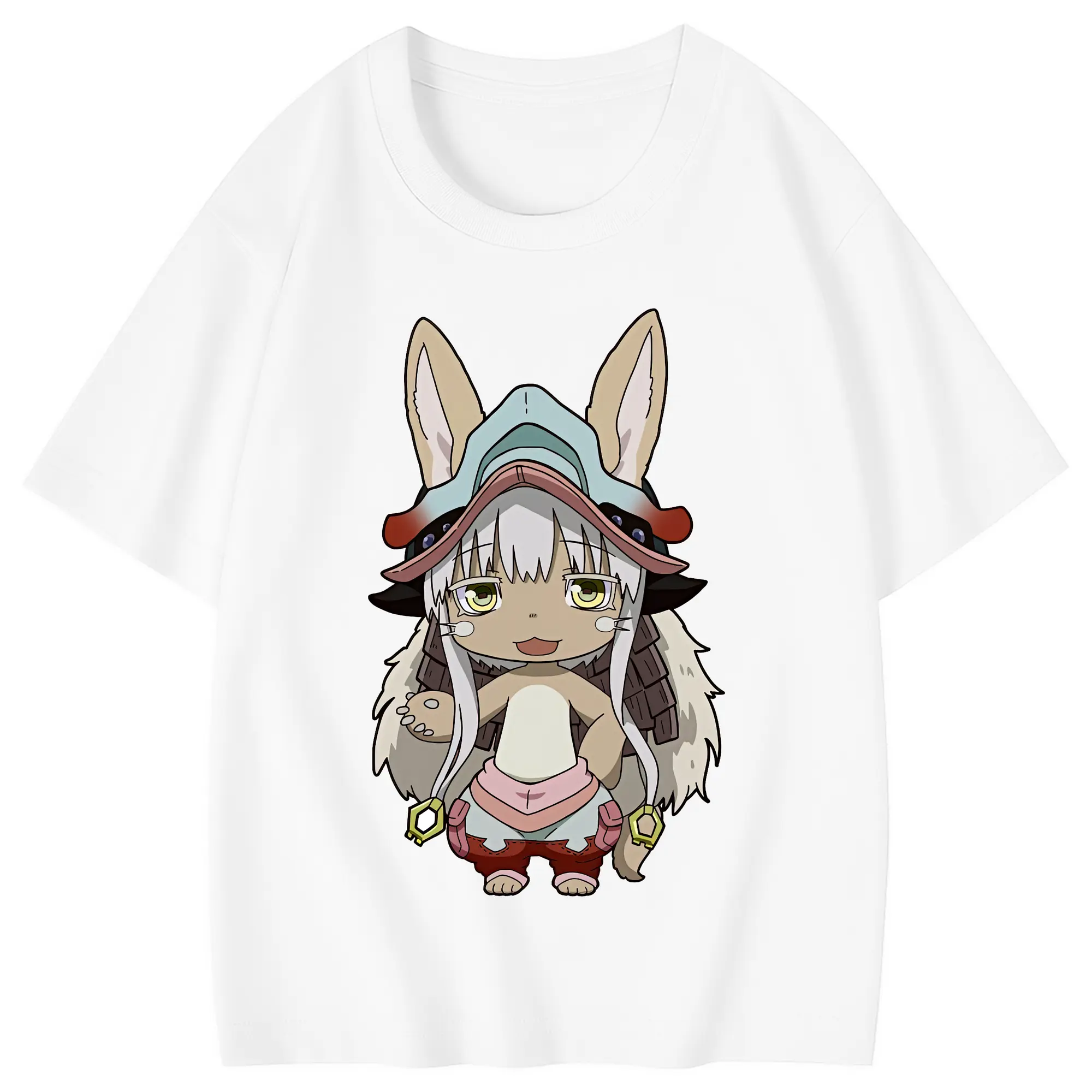 メイドインアビス グッズ,ナナチ - 綿100％ キッズTシャツ ・ フロントプリント ・ 快適 通気性 ・ スポーツ カジュアル 散歩用