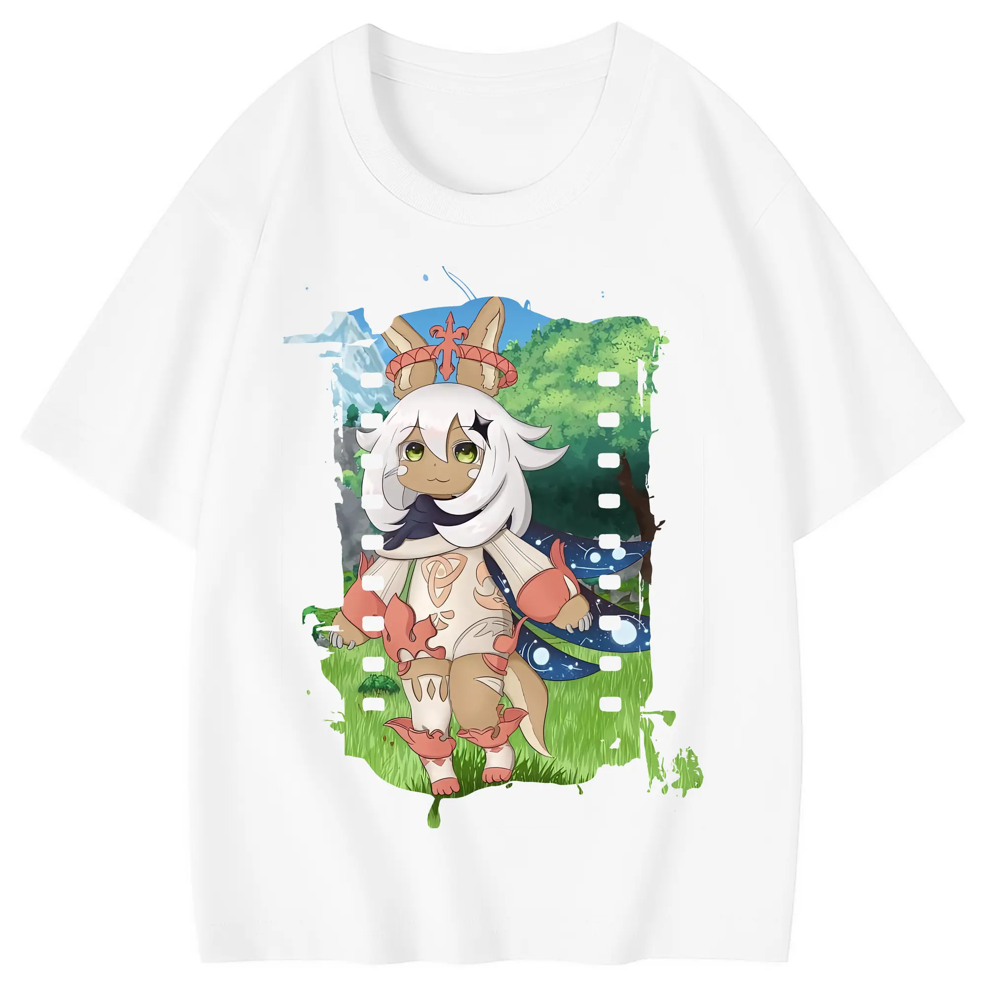 メイドインアビス グッズ,ナナチ - 綿100％ キッズTシャツ ・ フロントプリント ・ 快適 通気性 ・ スポーツ カジュアル 散歩用