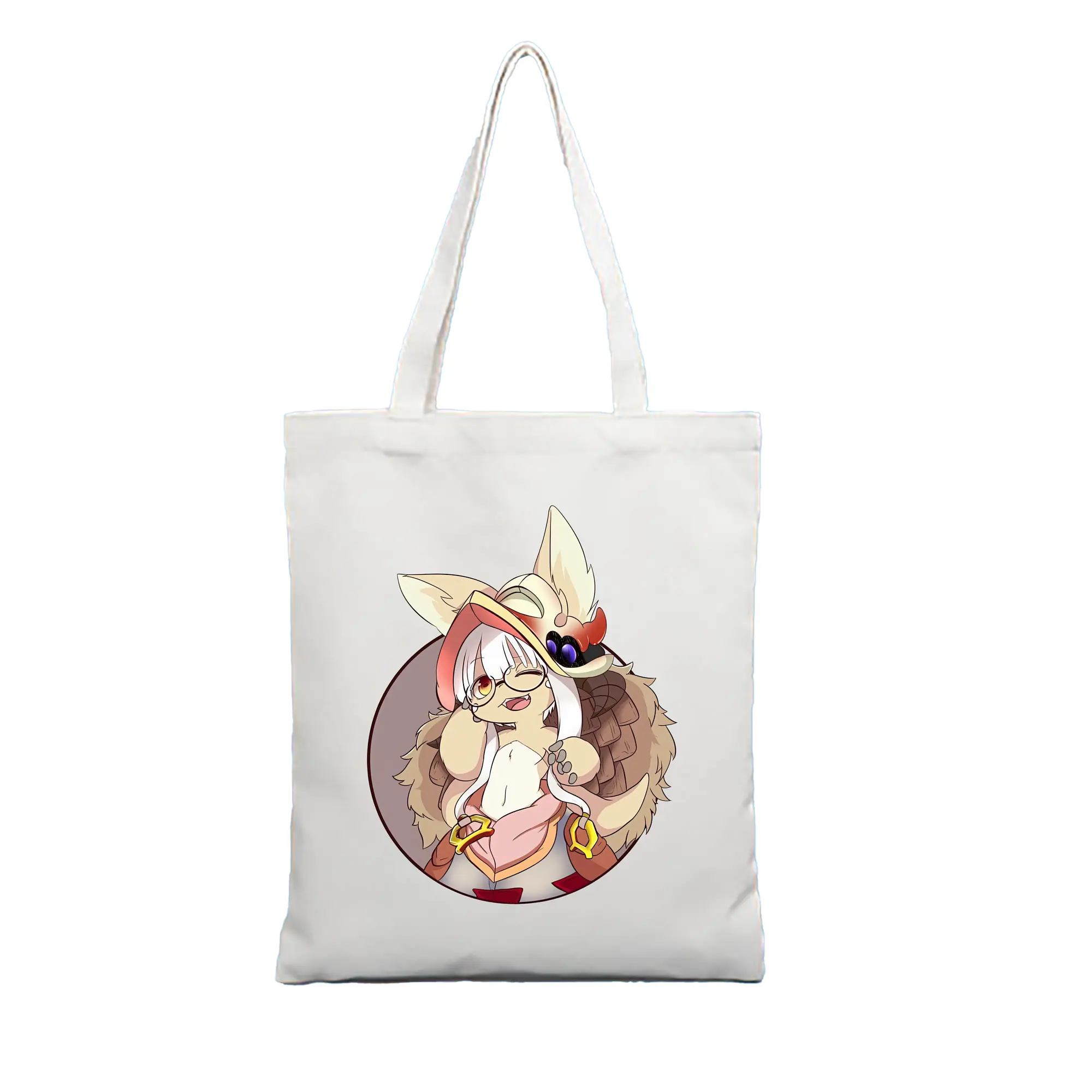 メイドインアビス グッズ,ナナチ - 縦型キャンバス手提げバッグ（トートバッグ） ・ キャンバス素材 ・ ショッピング用 ・ 軽量 丈夫 お手入れ簡単