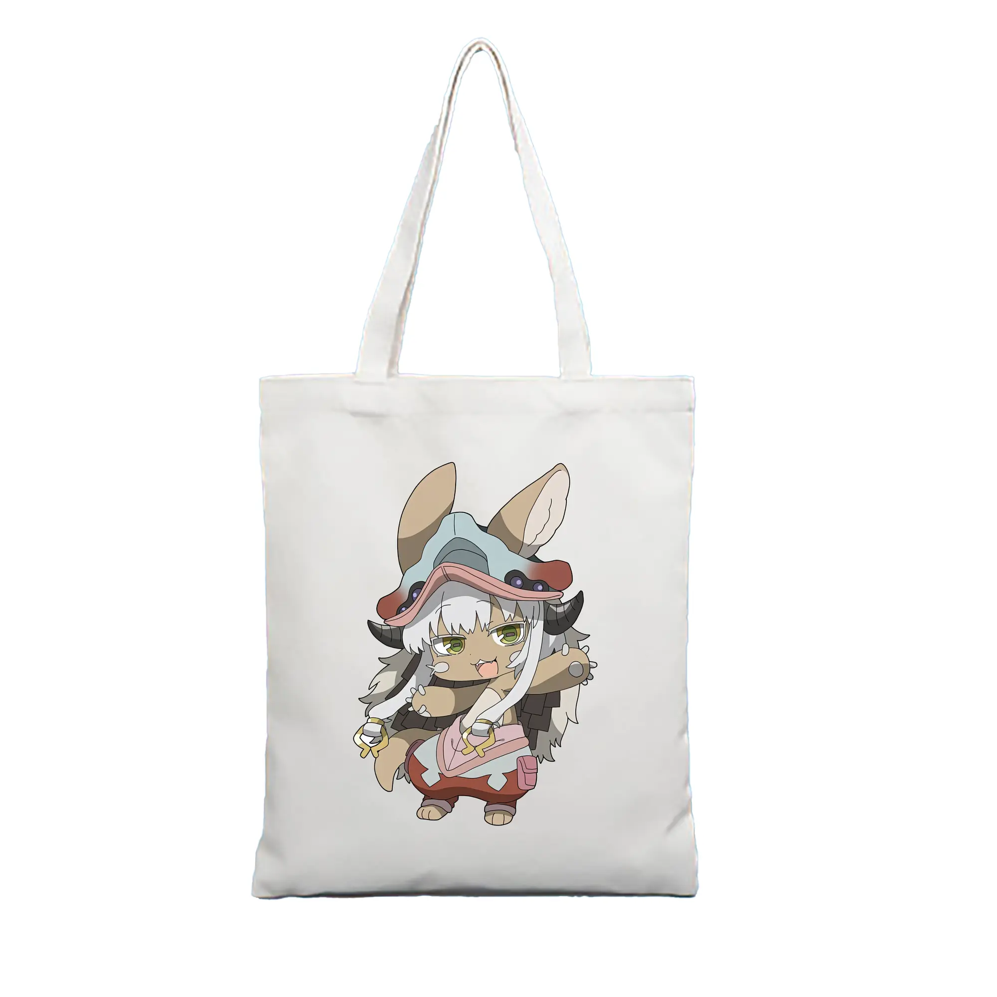 メイドインアビス グッズ,ナナチ - 縦型キャンバス手提げバッグ（トートバッグ） ・ キャンバス素材 ・ ショッピング用 ・ 軽量 丈夫 お手入れ簡単