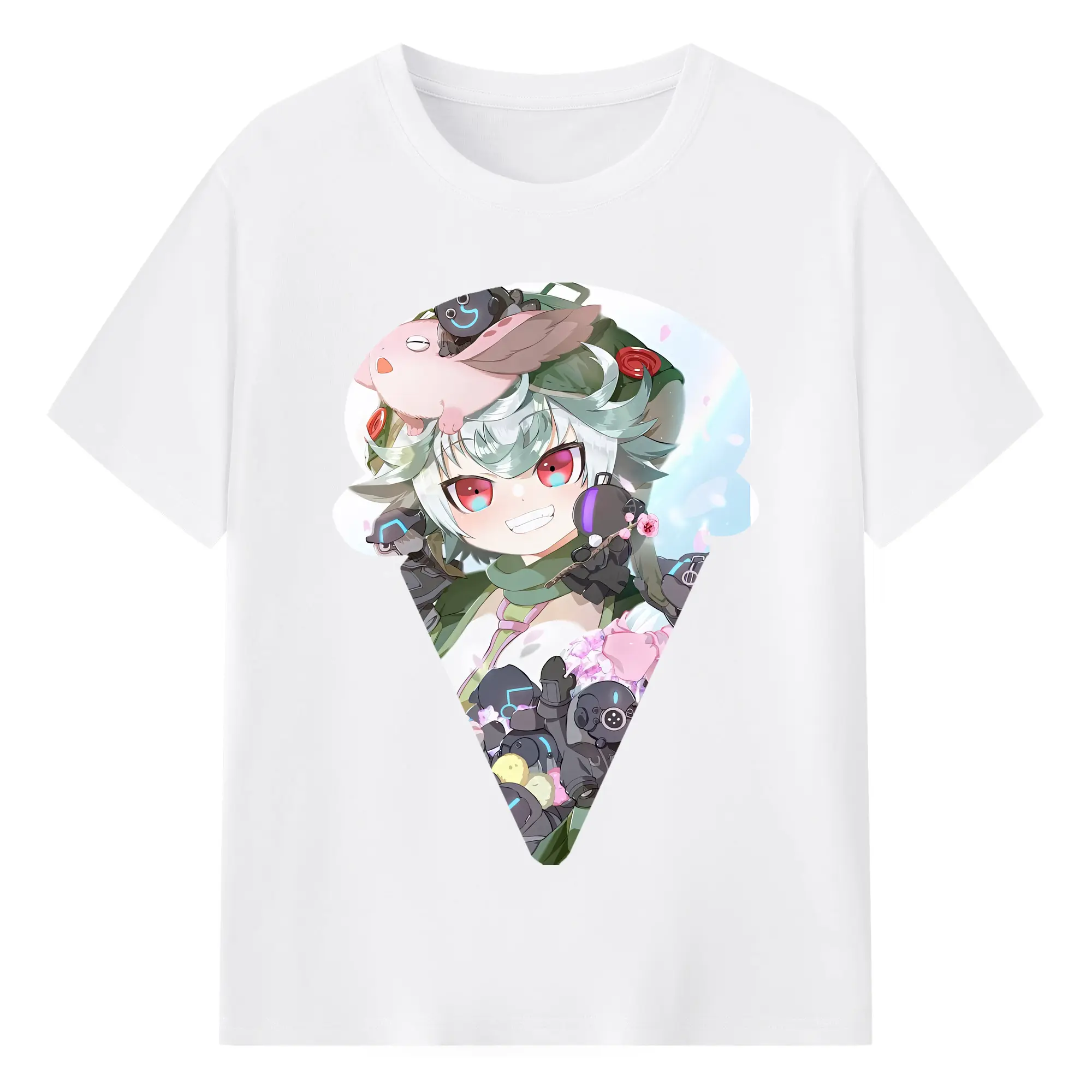 メイドインアビス グッズ,プルシュカ - 綿100％ 半袖Tシャツ ・ フロントプリント ・ 快適 通気性 ・ 日常使い 散歩 スポーツ用