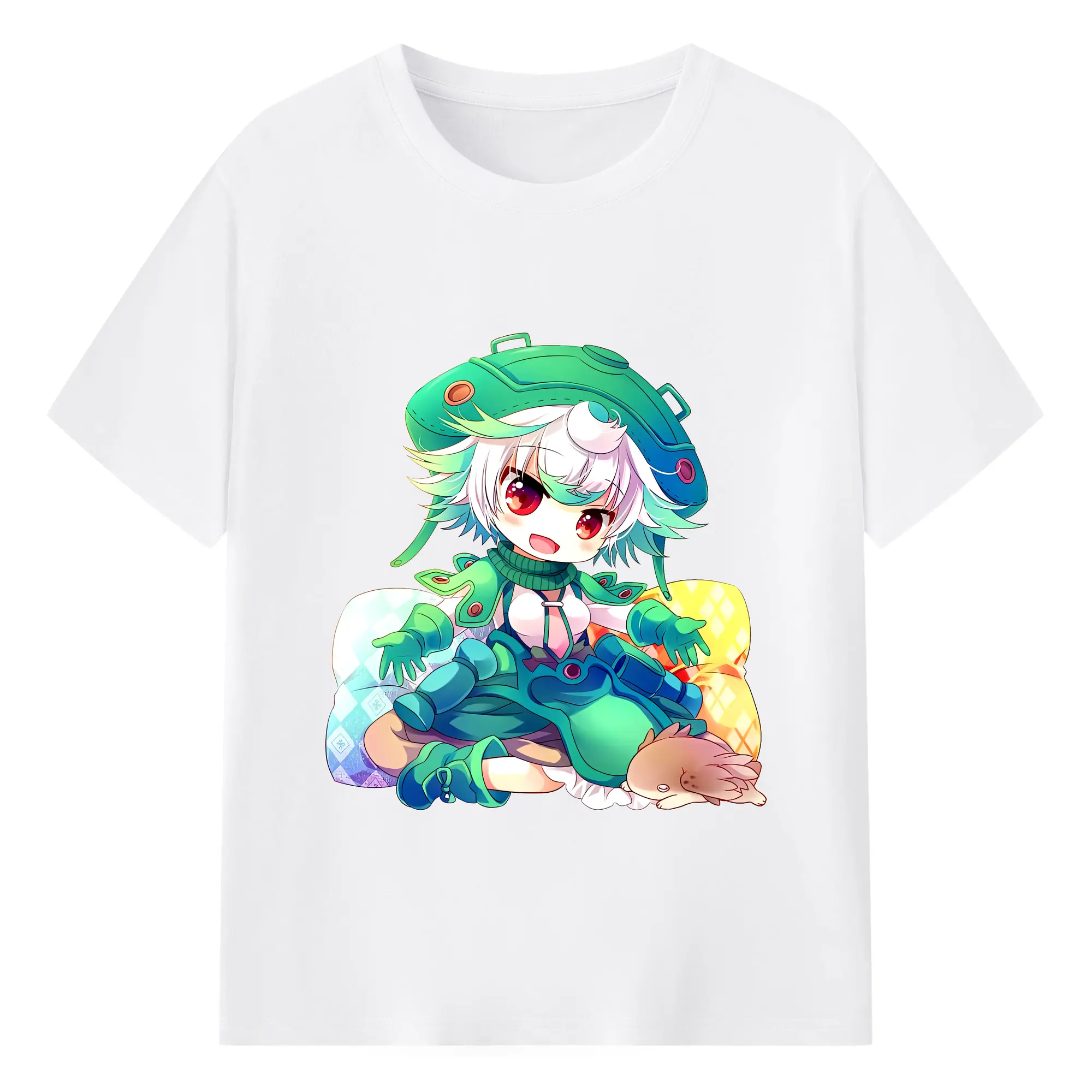 メイドインアビス グッズ,プルシュカ - 綿100％ 半袖Tシャツ ・ フロントプリント ・ 快適 通気性 ・ 日常使い 散歩 スポーツ用