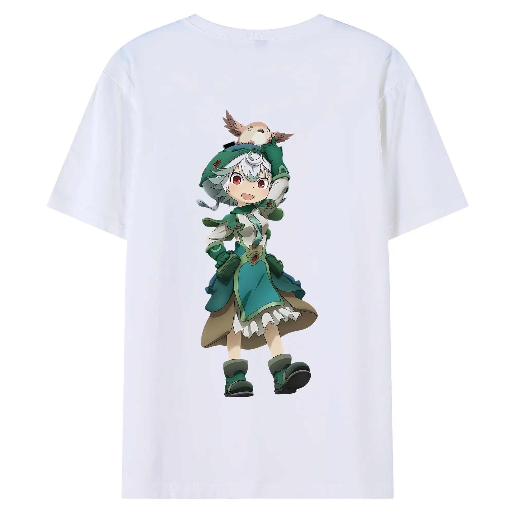メイドインアビス グッズ,プルシュカ - 綿100％ 半袖Tシャツ ・ バックプリント ・ 快適 通気性 ・ 日常使い 散歩 スポーツ用