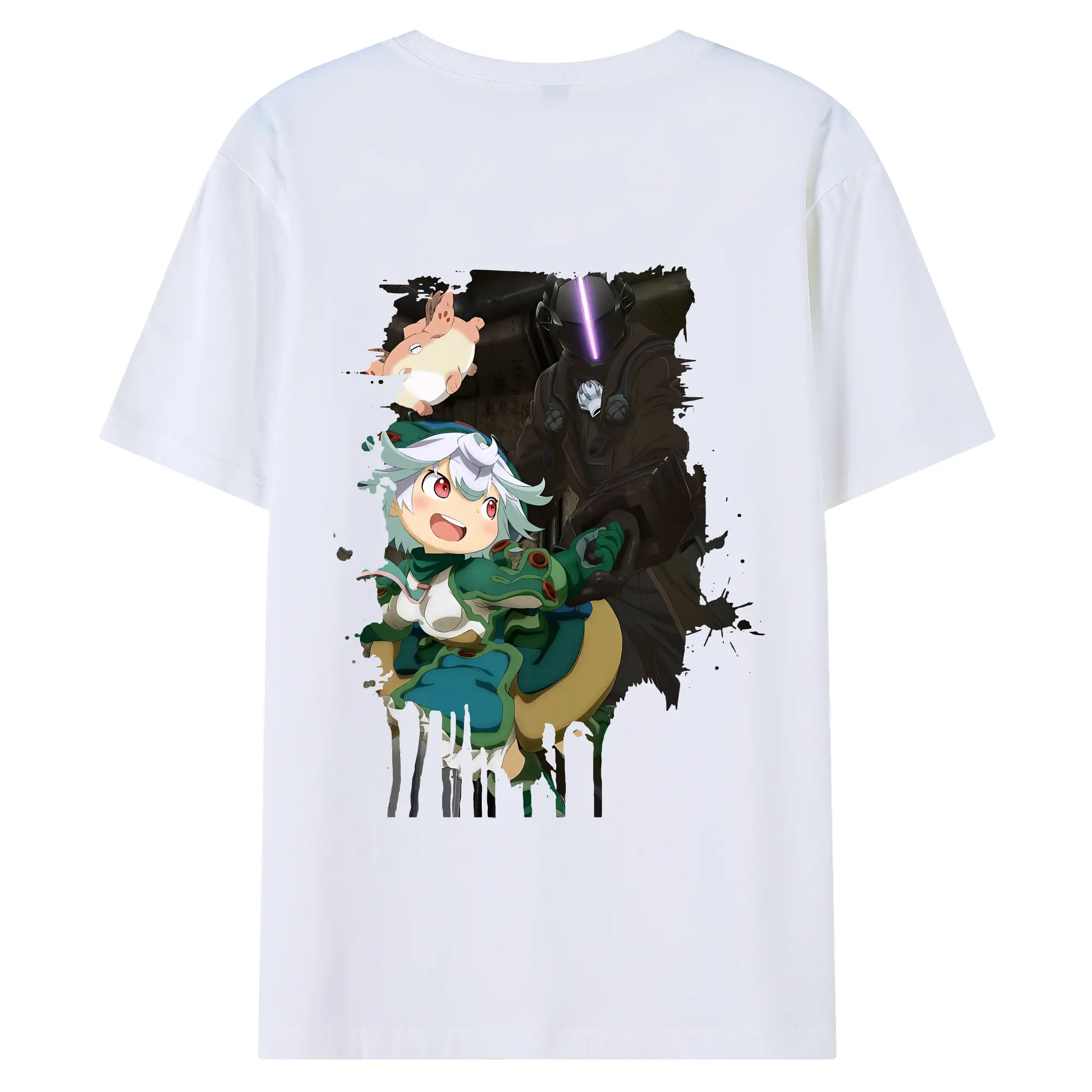 メイドインアビス グッズ,プルシュカ - 綿100％ 半袖Tシャツ ・ バックプリント ・ 快適 通気性 ・ 日常使い 散歩 スポーツ用