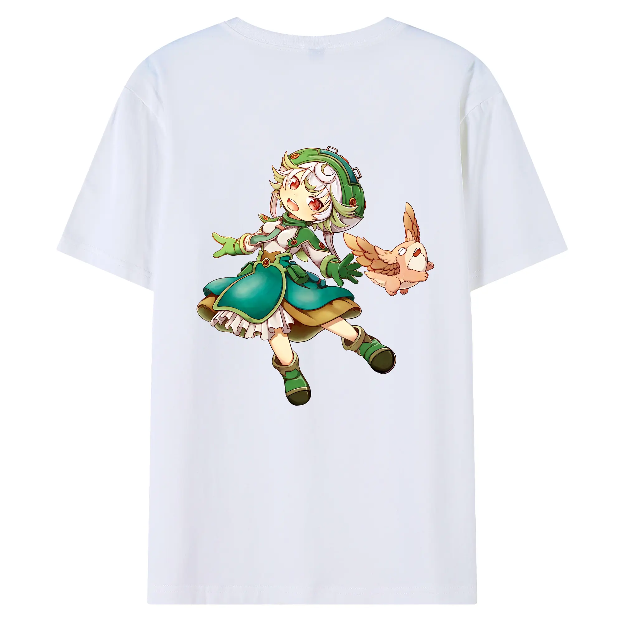 メイドインアビス グッズ,プルシュカ - 綿100％ 半袖Tシャツ ・ バックプリント ・ 快適 通気性 ・ 日常使い 散歩 スポーツ用