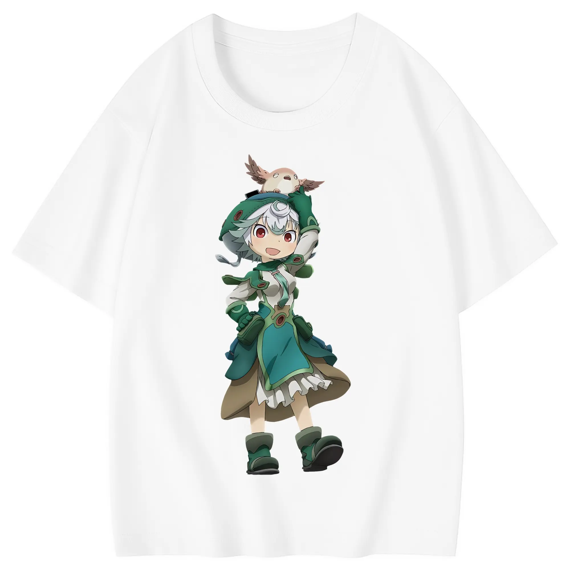 メイドインアビス グッズ,プルシュカ - 綿100％ キッズTシャツ ・ フロントプリント ・ 快適 通気性 ・ スポーツ カジュアル 散歩用