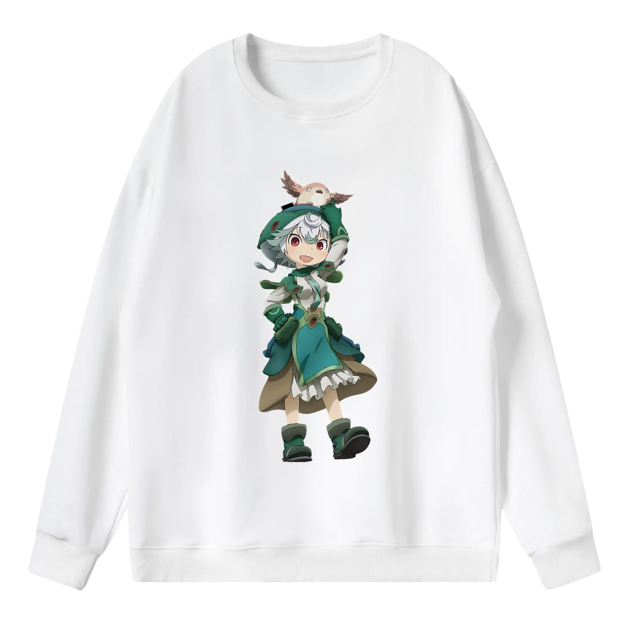 メイドインアビス グッズ,プルシュカ - 薄手 クルーネック スウェット 裏毛260g · ポリエステル 春秋向け カジュアル 男女兼用 · トレーナー デイリー スポーツ 散歩に最適