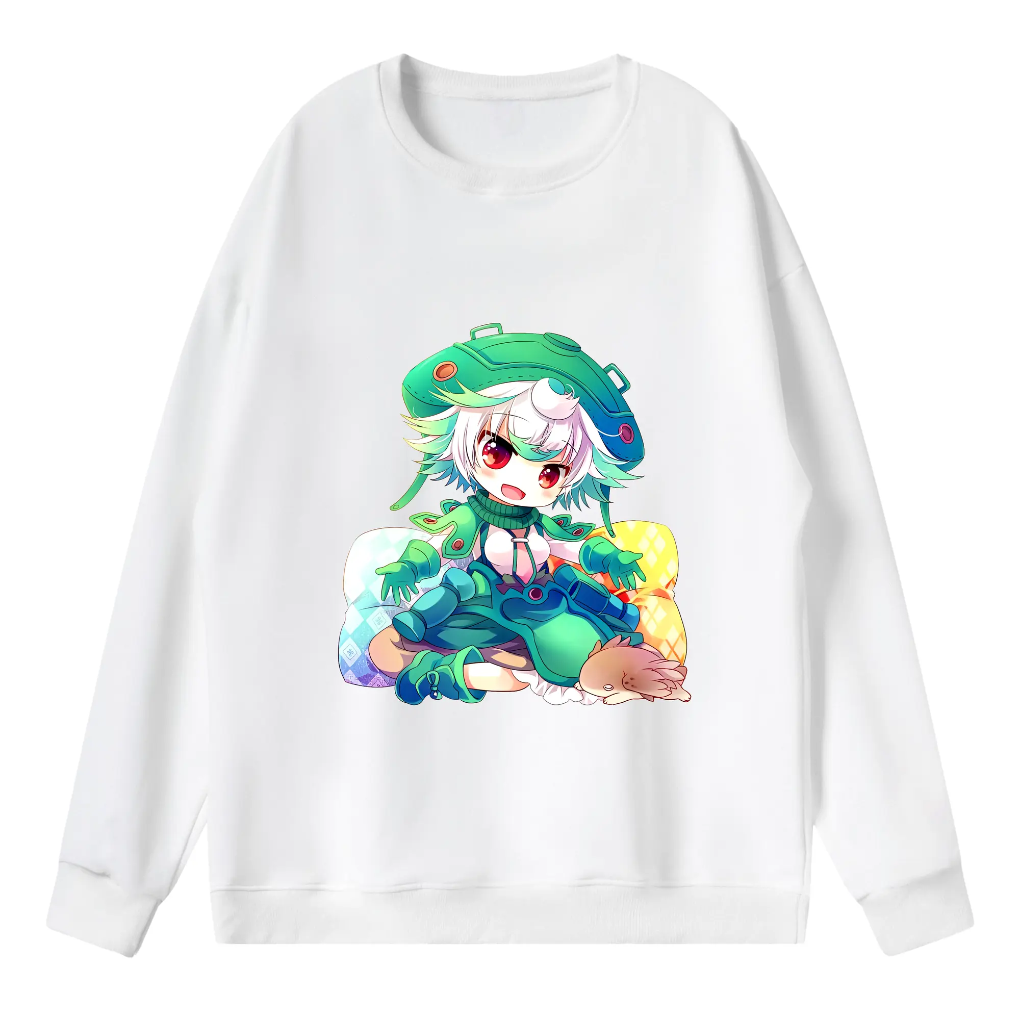 メイドインアビス グッズ,プルシュカ - 薄手 クルーネック スウェット 裏毛260g · ポリエステル 春秋向け カジュアル 男女兼用 · トレーナー デイリー スポーツ 散歩に最適