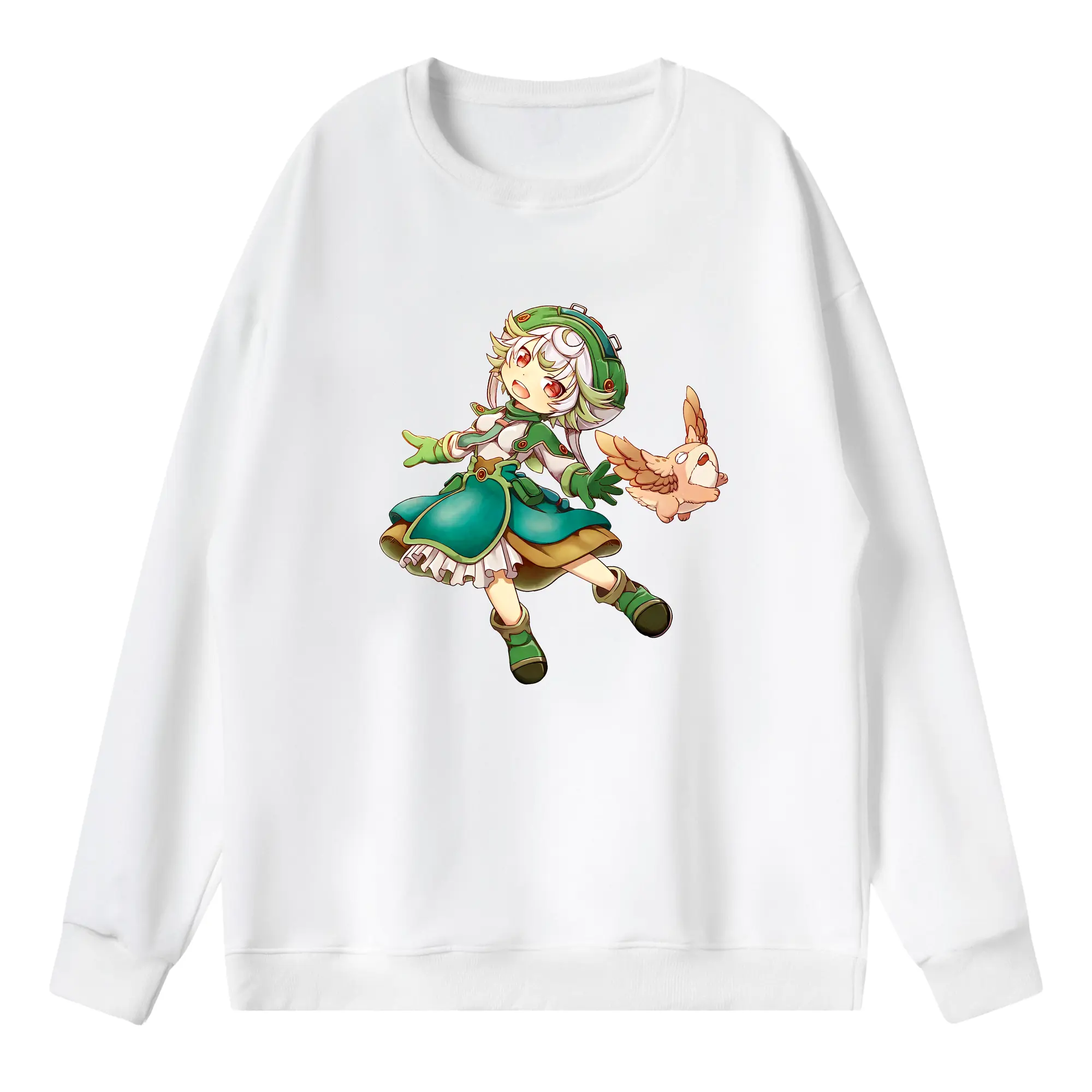 メイドインアビス グッズ,プルシュカ - 薄手 クルーネック スウェット 裏毛260g · ポリエステル 春秋向け カジュアル 男女兼用 · トレーナー デイリー スポーツ 散歩に最適