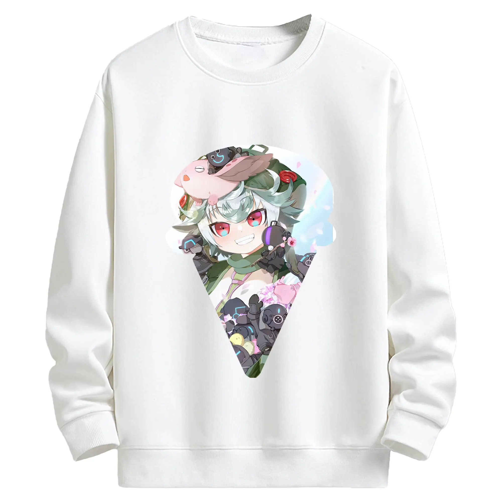 メイドインアビス グッズ,プルシュカ - キッズ クルーネックスウェットシャツ ・ フロントプリント ・ 綿80％ ポリエステル20％ ・ 快適 通学 スポーツ 日常使い お散歩用