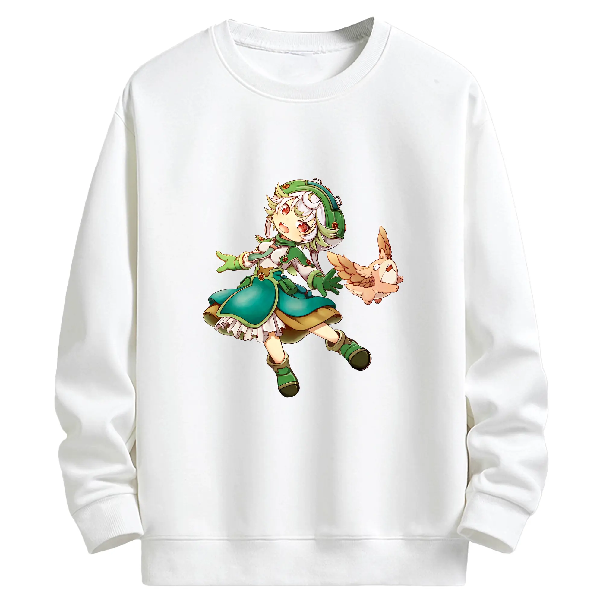 メイドインアビス グッズ,プルシュカ - キッズ クルーネックスウェットシャツ ・ フロントプリント ・ 綿80％ ポリエステル20％ ・ 快適 通学 スポーツ 日常使い お散歩用