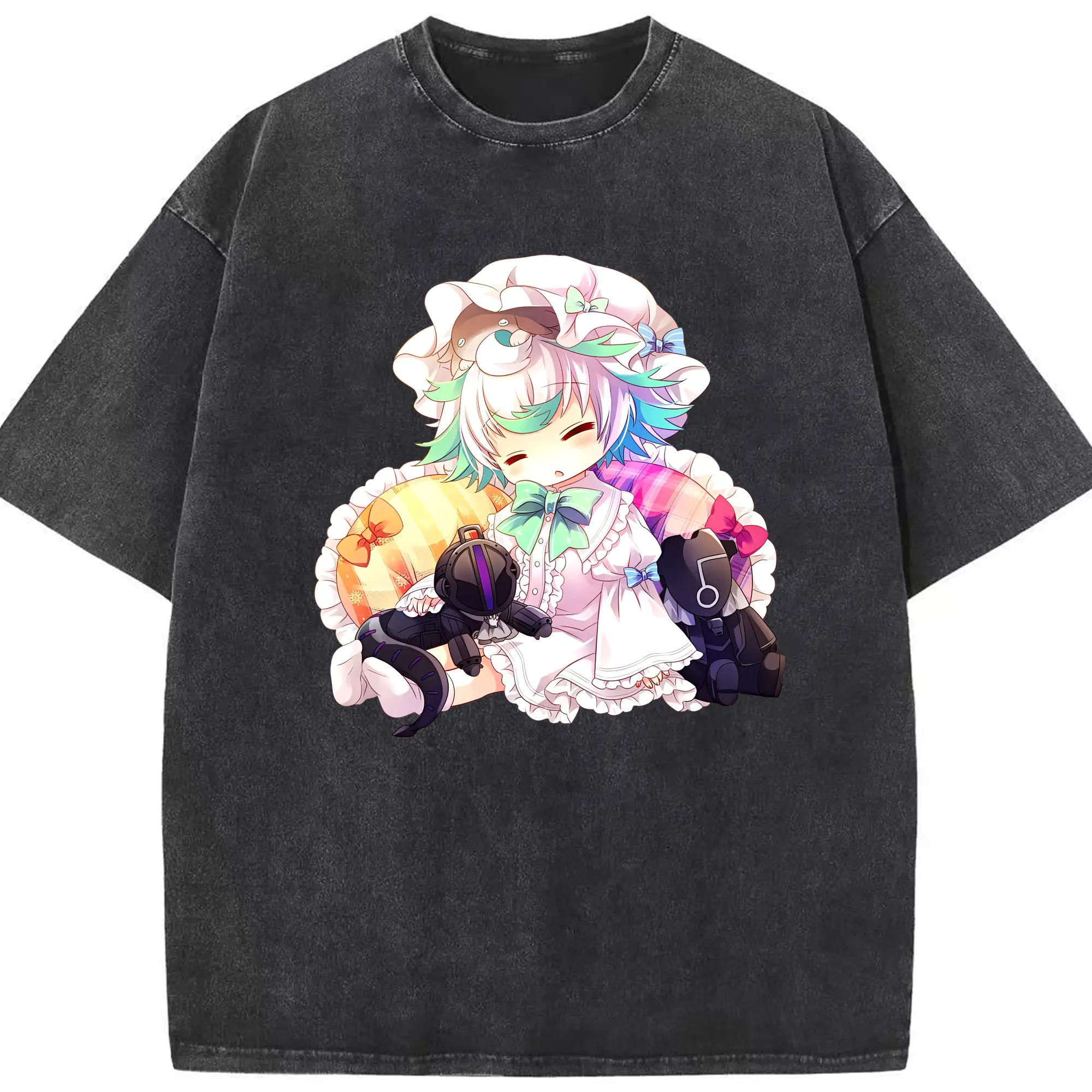 メイドインアビス グッズ,プルシュカ - 綿100％ ヴィンテージ風 半袖Tシャツ ・ フロントプリント ・ 柔らか肌触り ・ 通気性 快適 ・ スポーツ カジュアル 外出用
