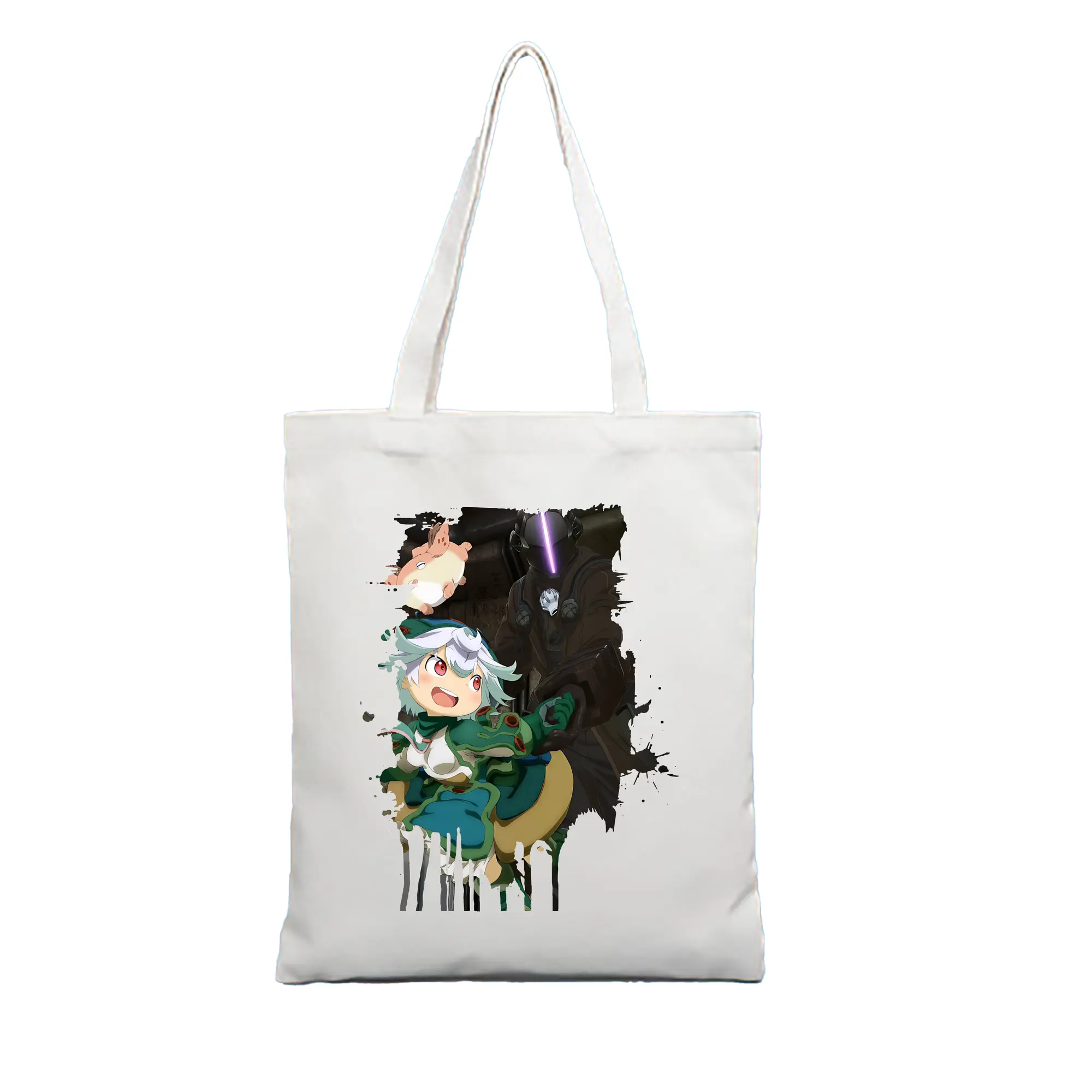 メイドインアビス グッズ,プルシュカ - 縦型キャンバス手提げバッグ（トートバッグ） ・ キャンバス素材 ・ ショッピング用 ・ 軽量 丈夫 お手入れ簡単