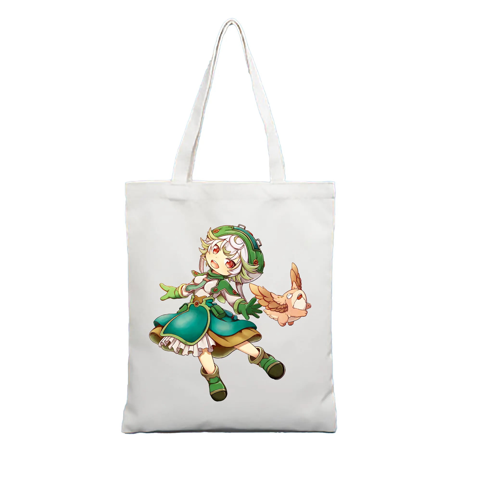 メイドインアビス グッズ,プルシュカ - 縦型キャンバス手提げバッグ（トートバッグ） ・ キャンバス素材 ・ ショッピング用 ・ 軽量 丈夫 お手入れ簡単