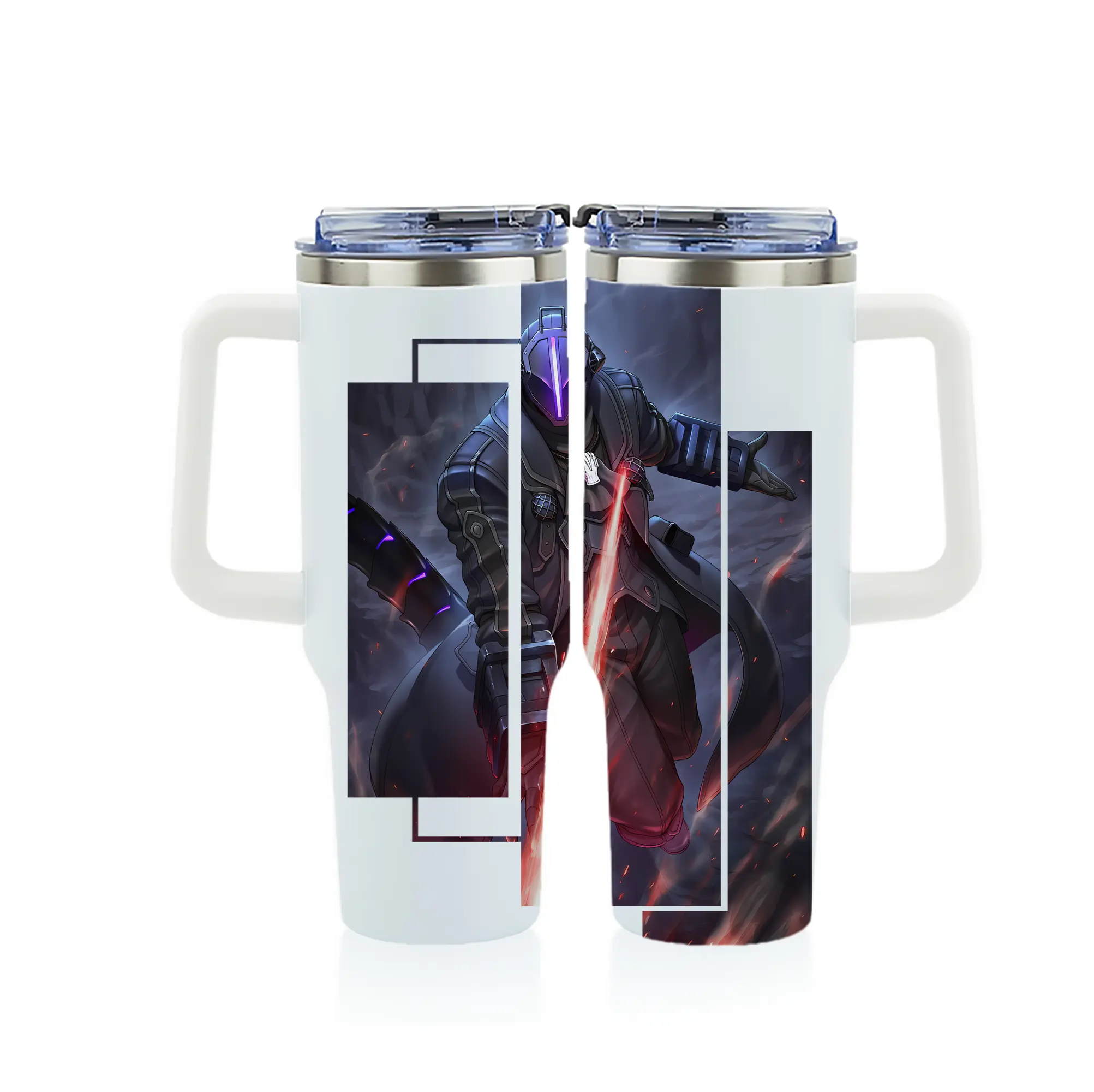 メイドインアビス グッズ,ボンドルド - 1200mL フルプリント車用タンブラー ・ 304ステンレス 内側 ・ 201ステンレス 外側 ・ 保温 保冷 ・ 通勤 ドライブ アウトドア用