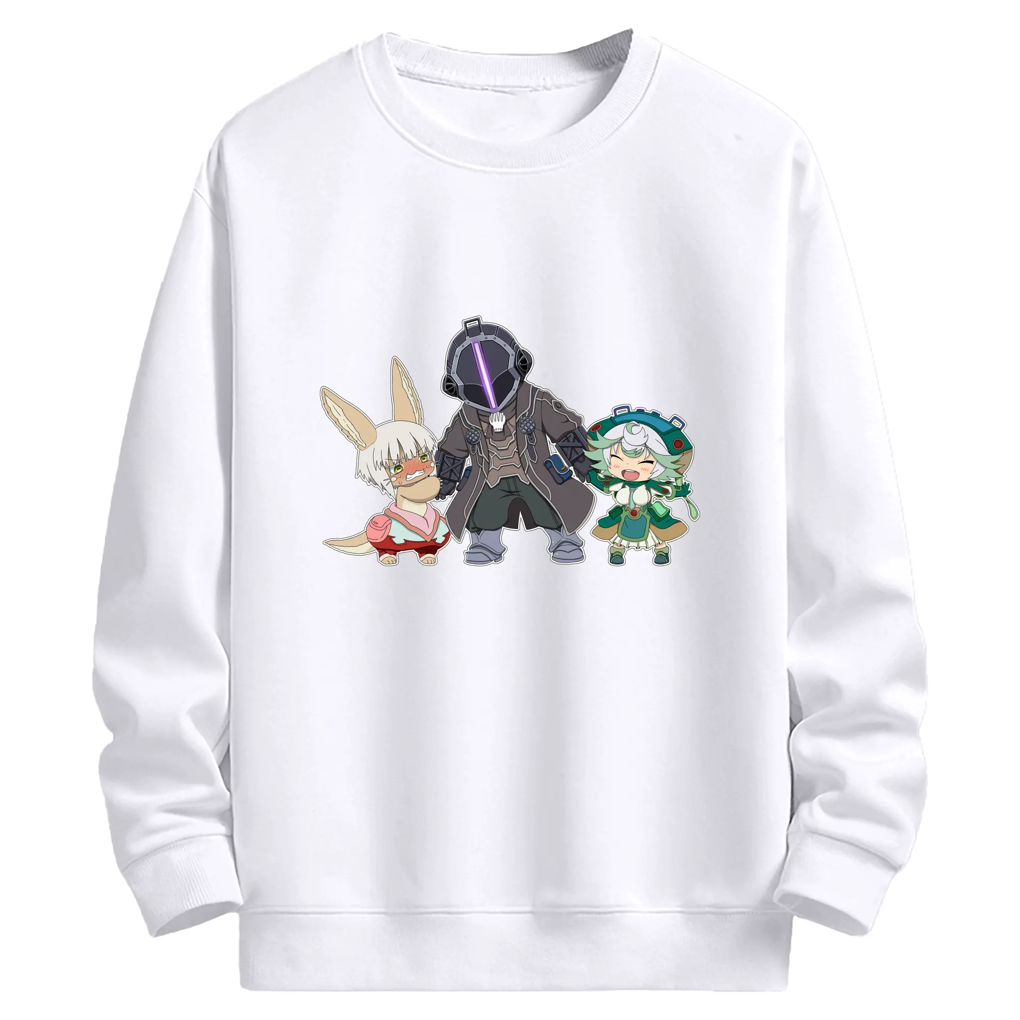 メイドインアビス グッズ,ボンドルド - 高品質 クルーネック スウェット ・ コットン59％ ポリエステル41％ ・ ユニセックス 長袖 トレーナー ・ カジュアル デイリー スポーツ 散歩用