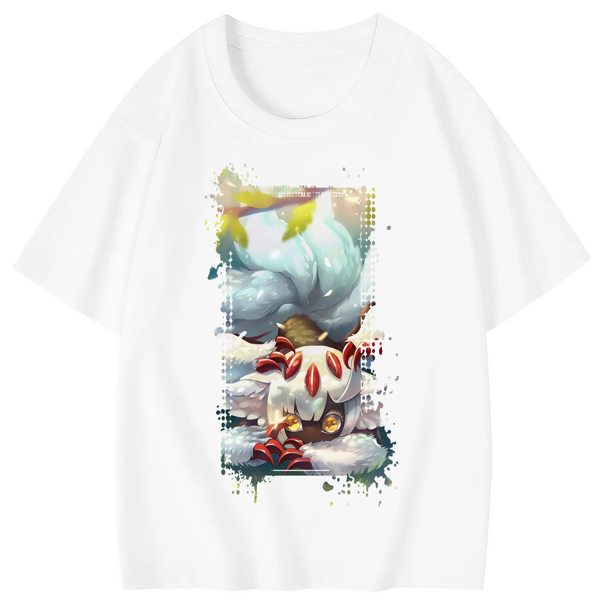 メイドインアビス グッズ,ファプタ - 綿100％ キッズTシャツ ・ フロントプリント ・ 快適 通気性 ・ スポーツ カジュアル 散歩用