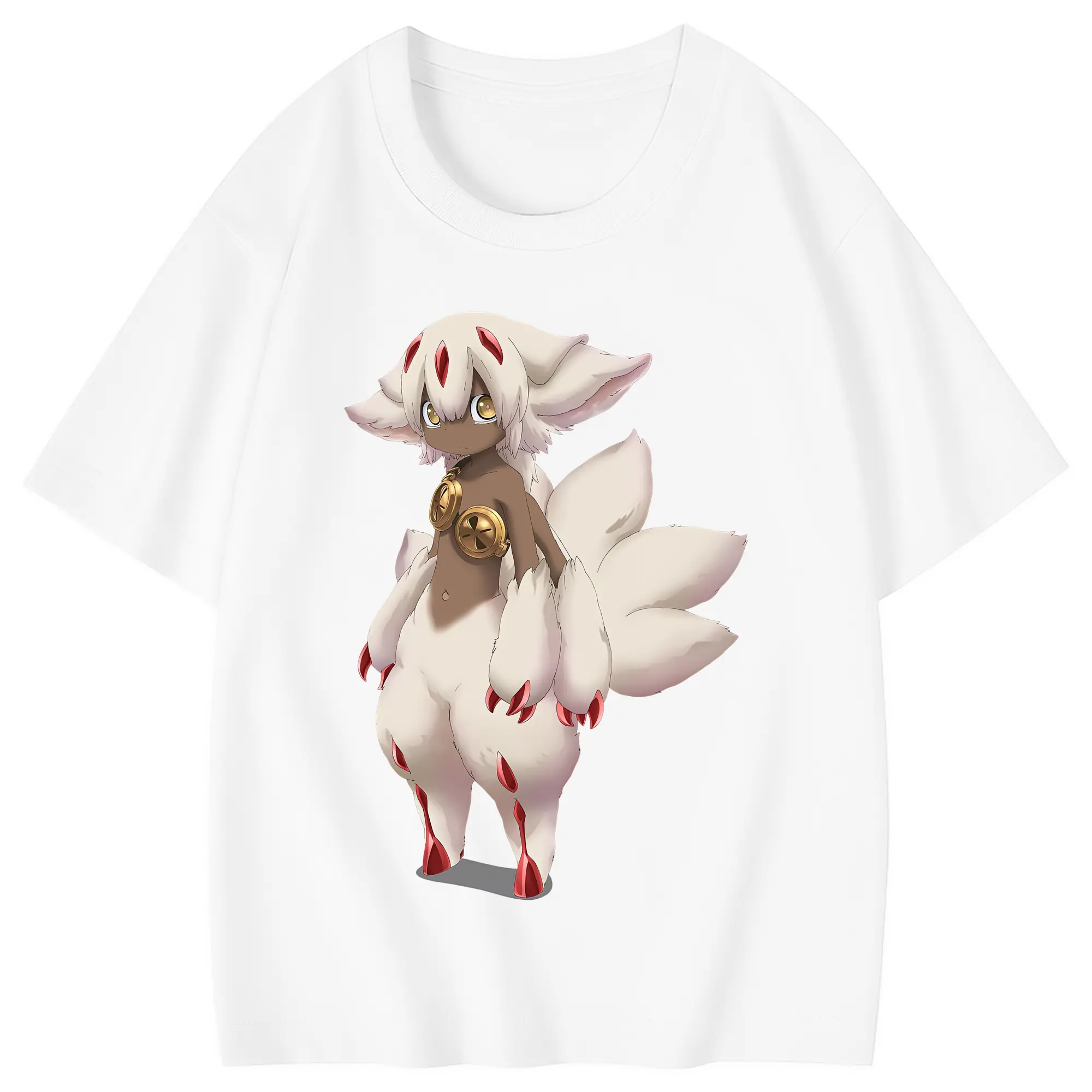 メイドインアビス グッズ,ファプタ - 綿100％ キッズTシャツ ・ フロントプリント ・ 快適 通気性 ・ スポーツ カジュアル 散歩用