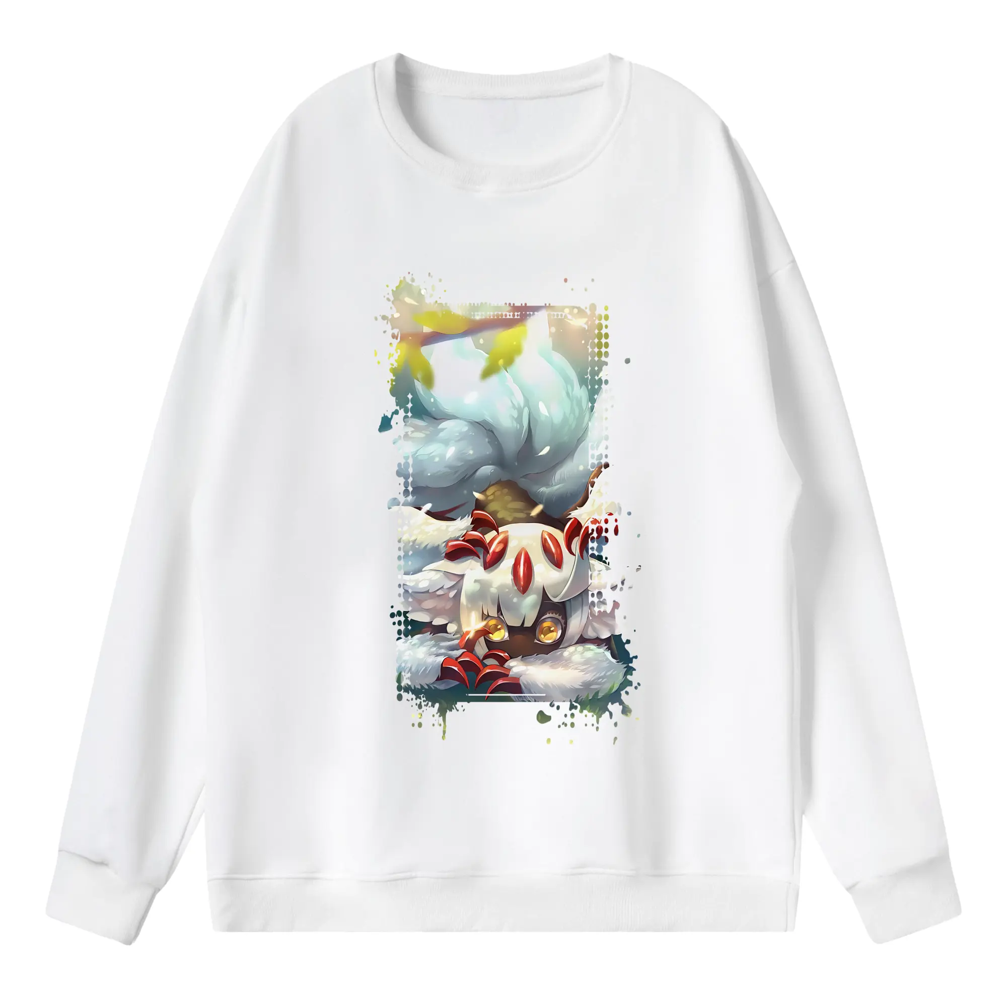 メイドインアビス グッズ,ファプタ - 薄手 クルーネック スウェット 裏毛260g · ポリエステル 春秋向け カジュアル 男女兼用 · トレーナー デイリー スポーツ 散歩に最適