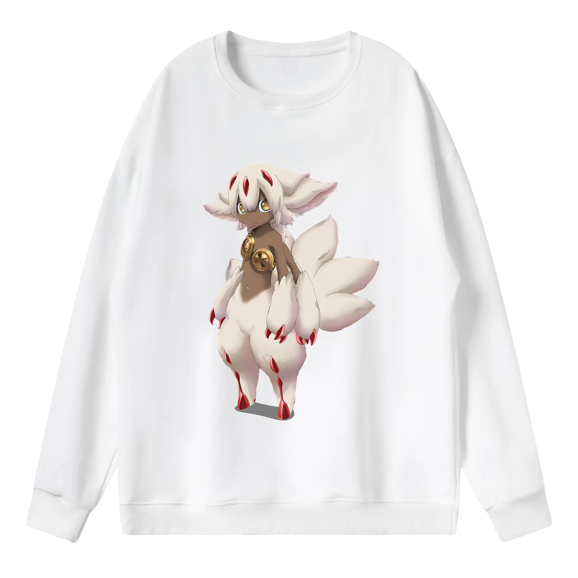 メイドインアビス グッズ,ファプタ - 薄手 クルーネック スウェット 裏毛260g · ポリエステル 春秋向け カジュアル 男女兼用 · トレーナー デイリー スポーツ 散歩に最適