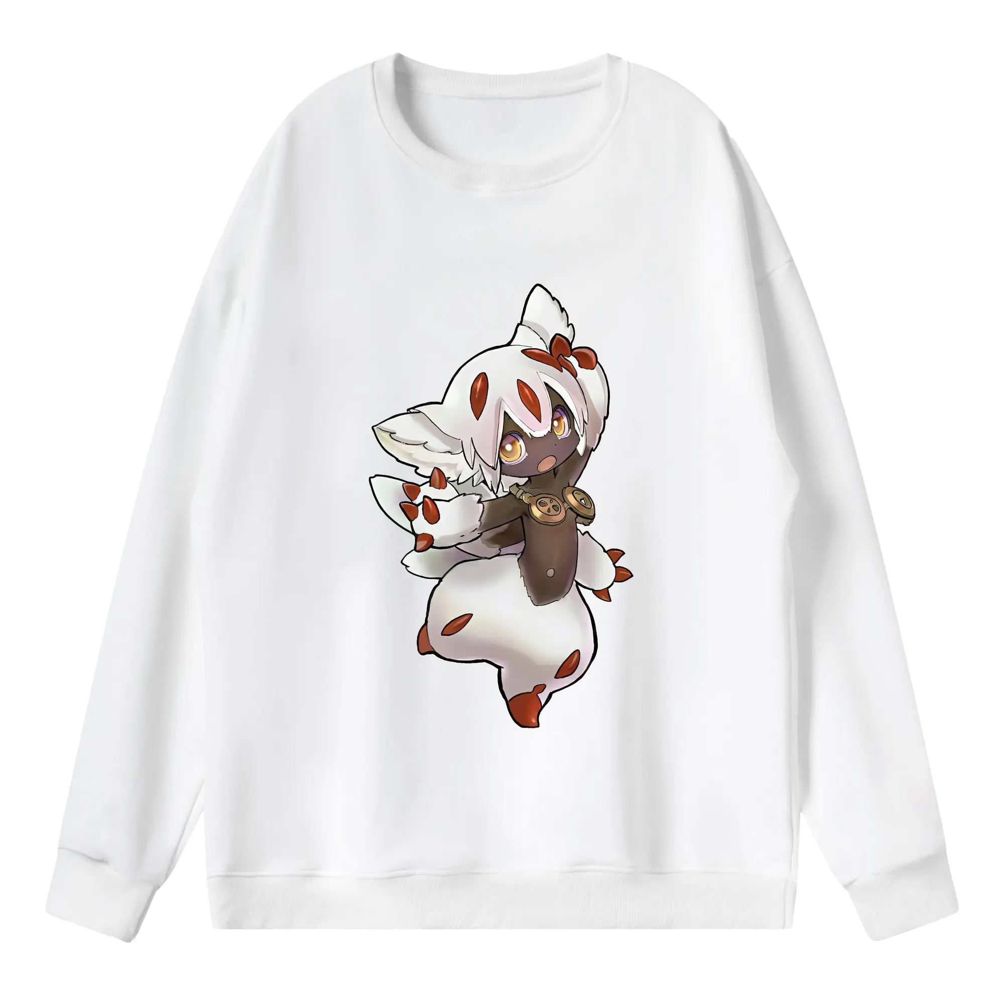 メイドインアビス グッズ,ファプタ - 薄手 クルーネック スウェット 裏毛260g · ポリエステル 春秋向け カジュアル 男女兼用 · トレーナー デイリー スポーツ 散歩に最適