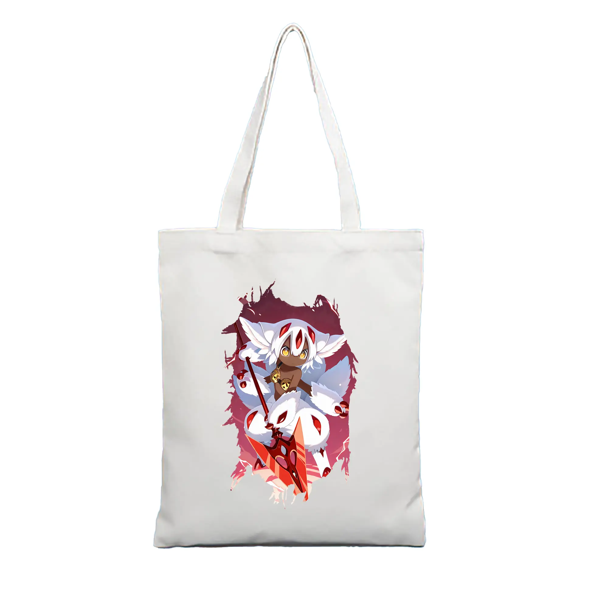 メイドインアビス グッズ,ファプタ - 縦型キャンバス手提げバッグ（トートバッグ） ・ キャンバス素材 ・ ショッピング用 ・ 軽量 丈夫 お手入れ簡単