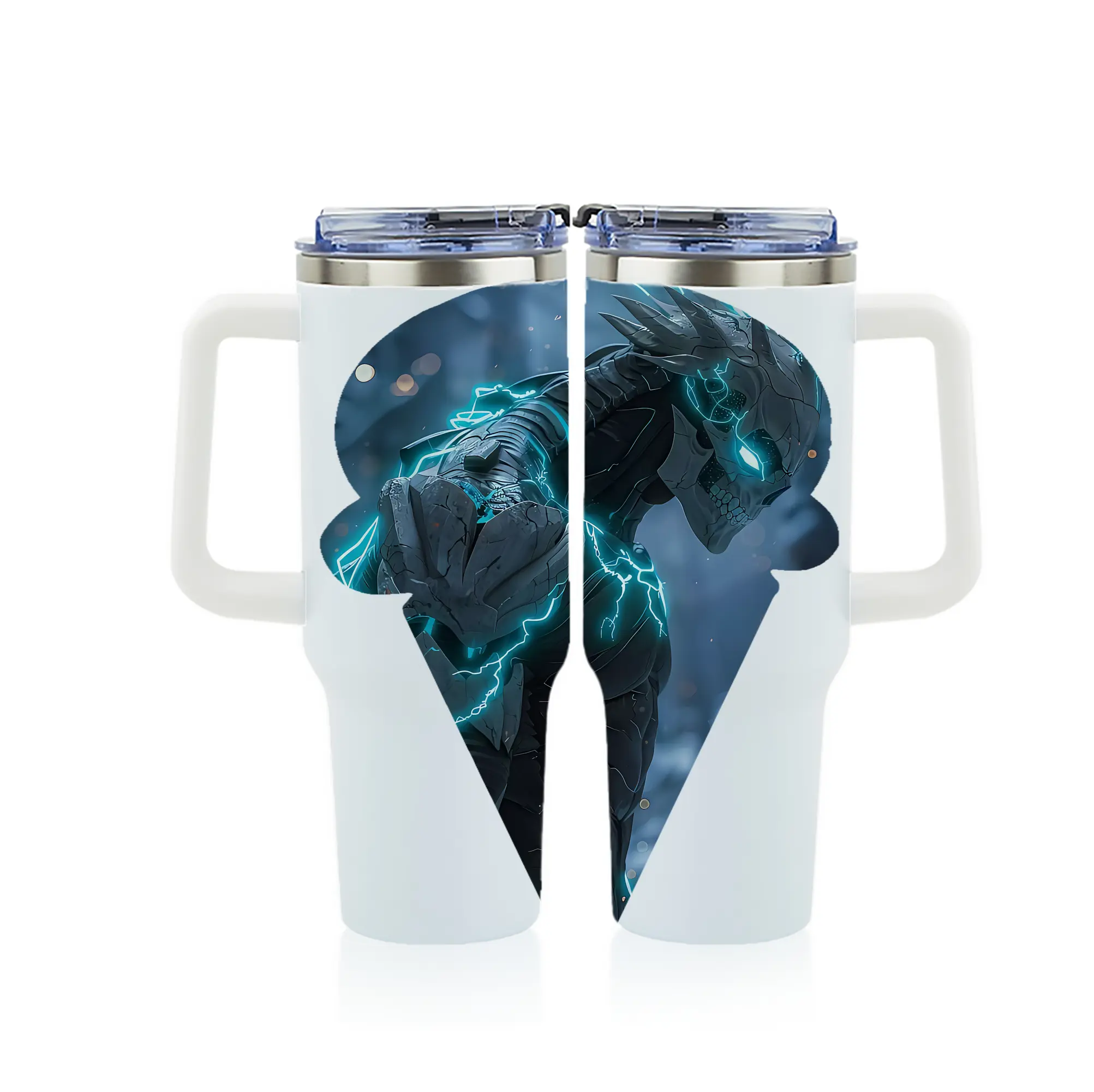 怪獣8号 グッズ,日比野カフカ - 1200mL フルプリント車用タンブラー ・ 304ステンレス 内側 ・ 201ステンレス 外側 ・ 保温 保冷 ・ 通勤 ドライブ アウトドア用