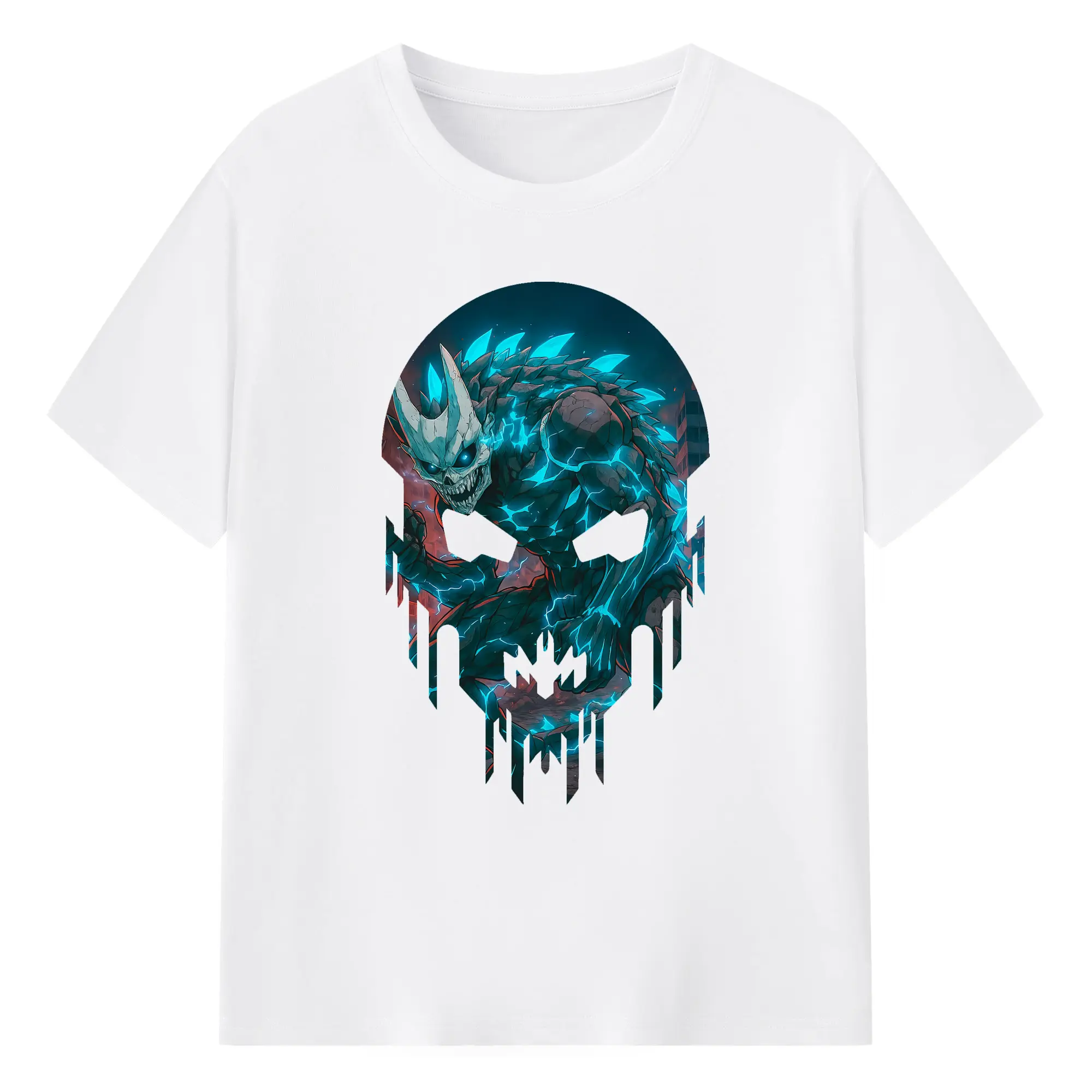 怪獣8号 グッズ,日比野カフカ - 綿100％ 半袖Tシャツ ・ フロントプリント ・ 快適 通気性 ・ 日常使い 散歩 スポーツ用