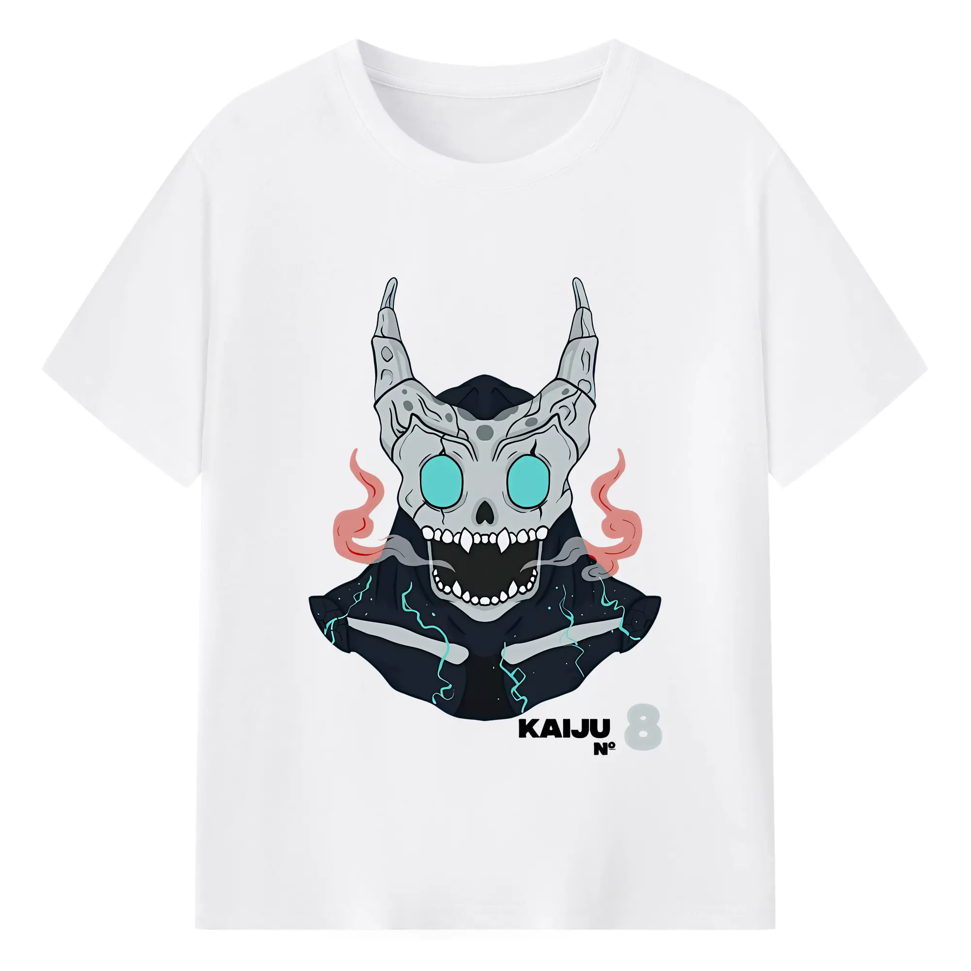 怪獣8号 グッズ,日比野カフカ - 綿100％ 半袖Tシャツ ・ フロントプリント ・ 快適 通気性 ・ 日常使い 散歩 スポーツ用