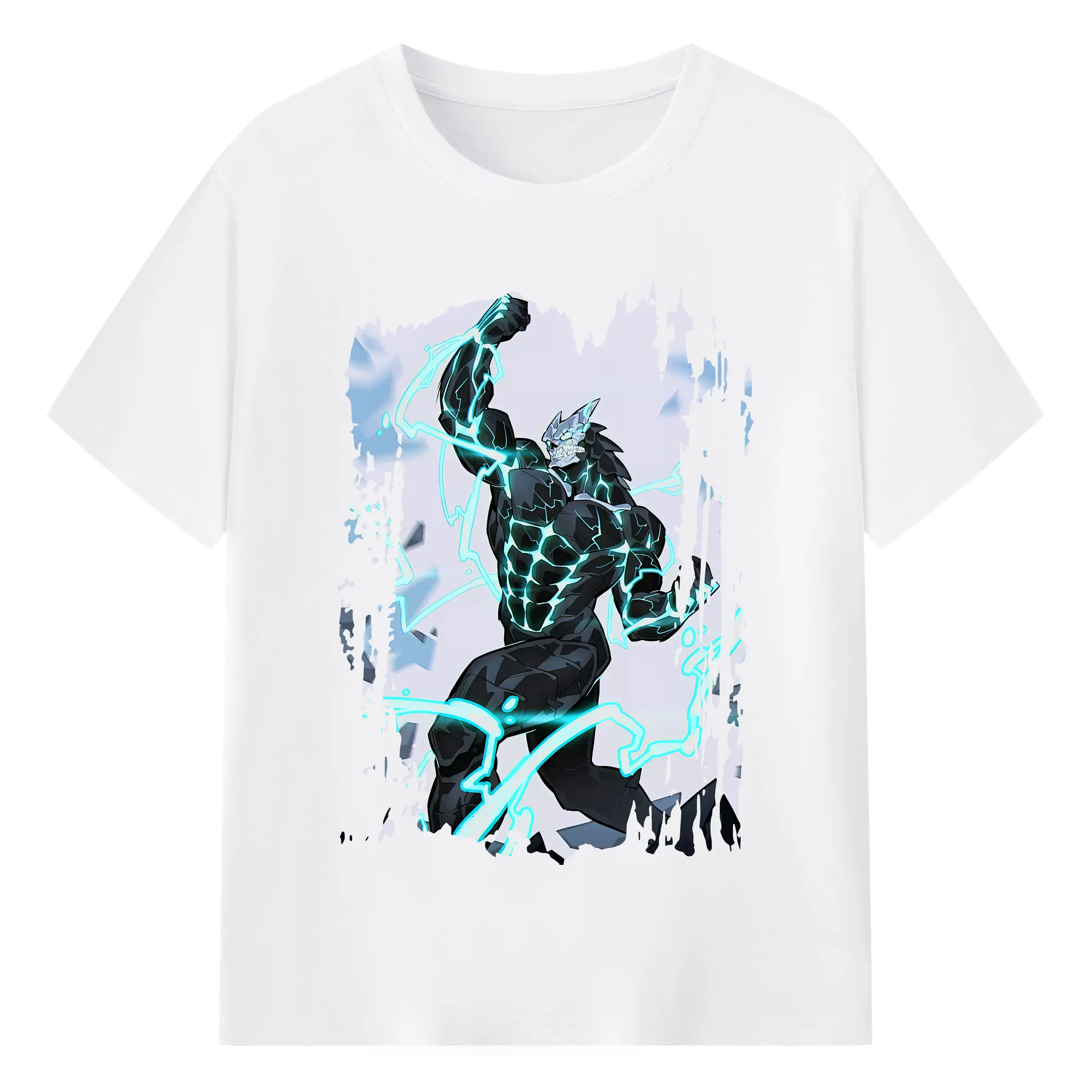 怪獣8号 グッズ,日比野カフカ - 綿100％ 半袖Tシャツ ・ フロントプリント ・ 快適 通気性 ・ 日常使い 散歩 スポーツ用