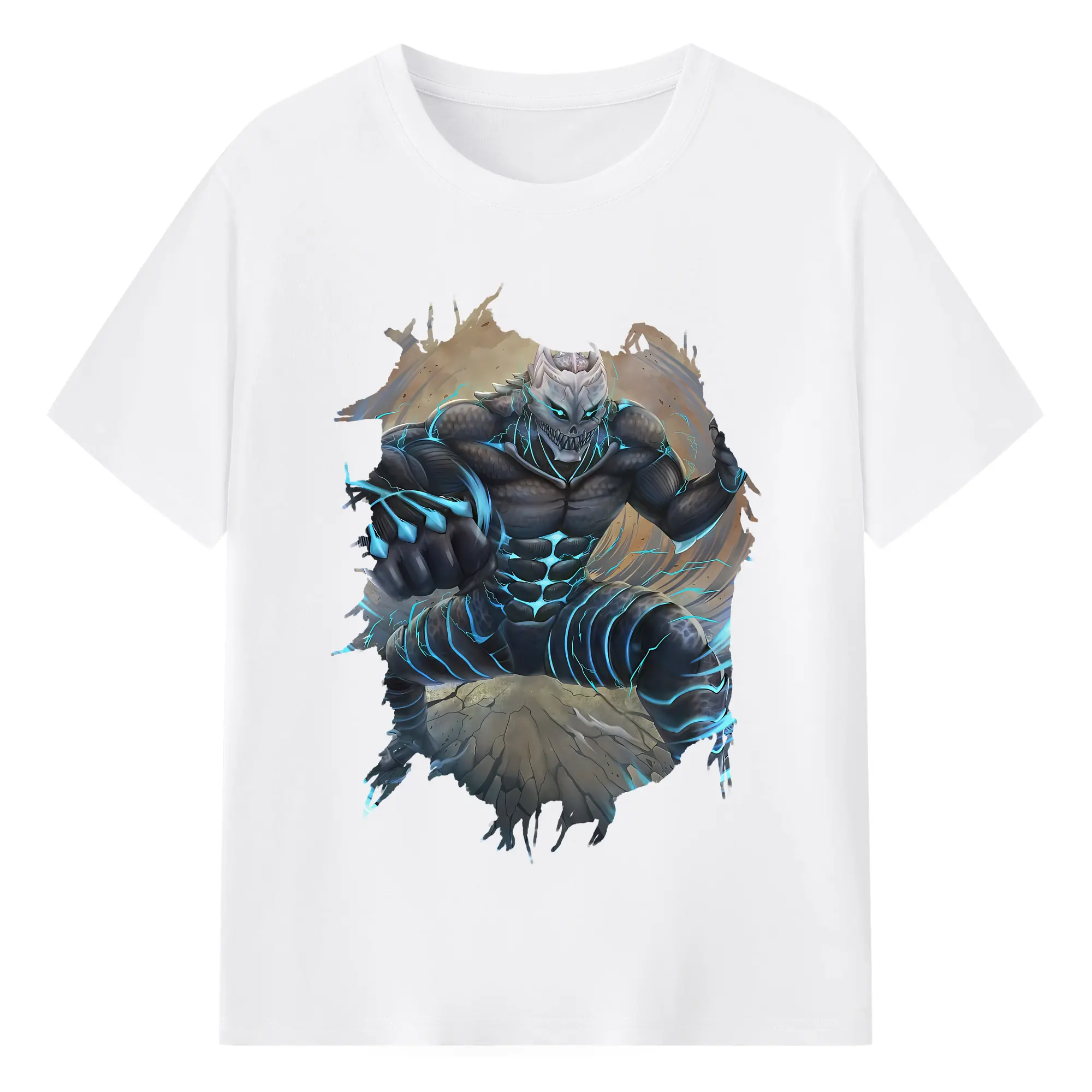 怪獣8号 グッズ,日比野カフカ - 綿100％ 半袖Tシャツ ・ フロントプリント ・ 快適 通気性 ・ 日常使い 散歩 スポーツ用