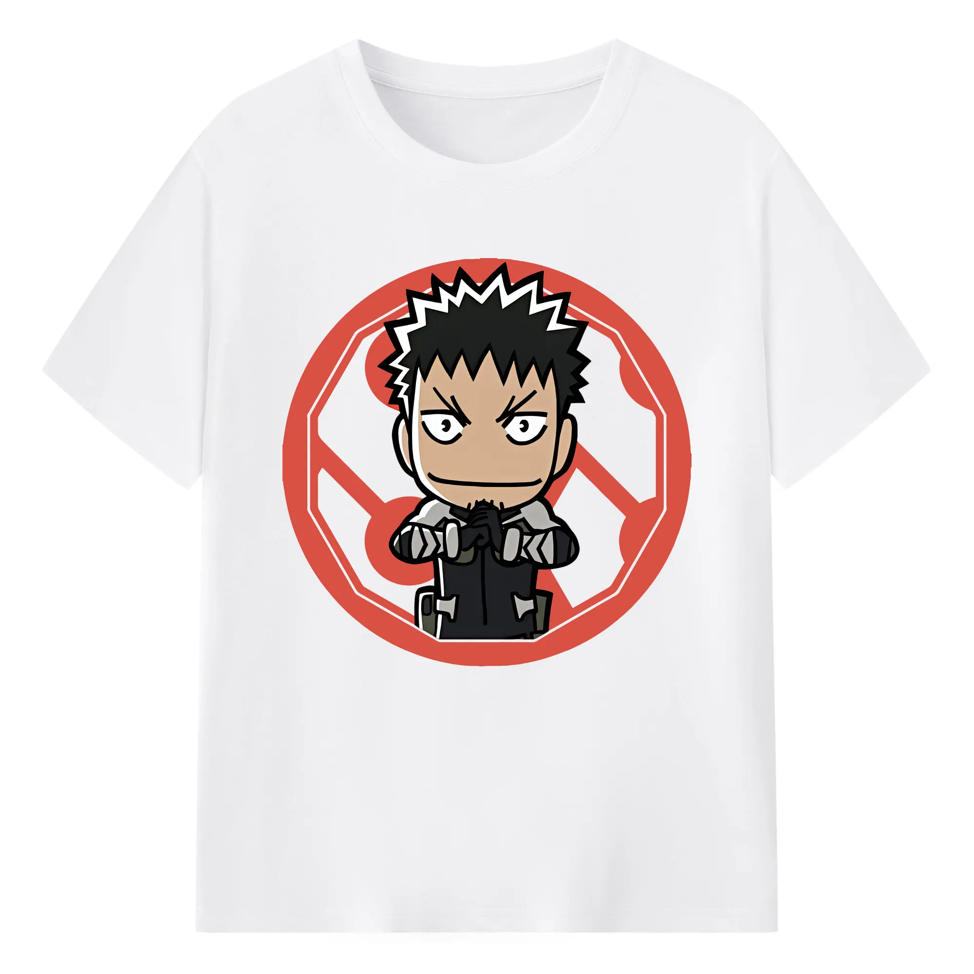 怪獣8号 グッズ,日比野カフカ - 綿100％ 半袖Tシャツ ・ フロントプリント ・ 快適 通気性 ・ 日常使い 散歩 スポーツ用