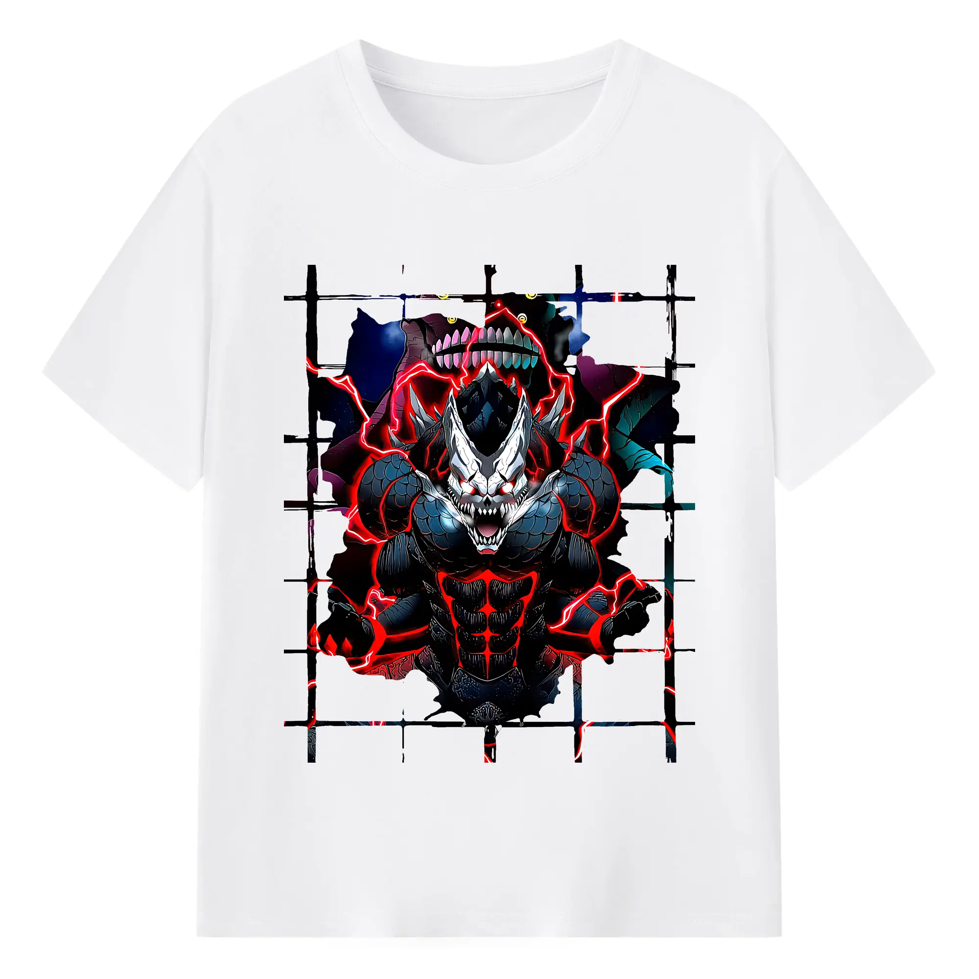 怪獣8号 グッズ,日比野カフカ - 綿100％ 半袖Tシャツ ・ フロントプリント ・ 快適 通気性 ・ 日常使い 散歩 スポーツ用