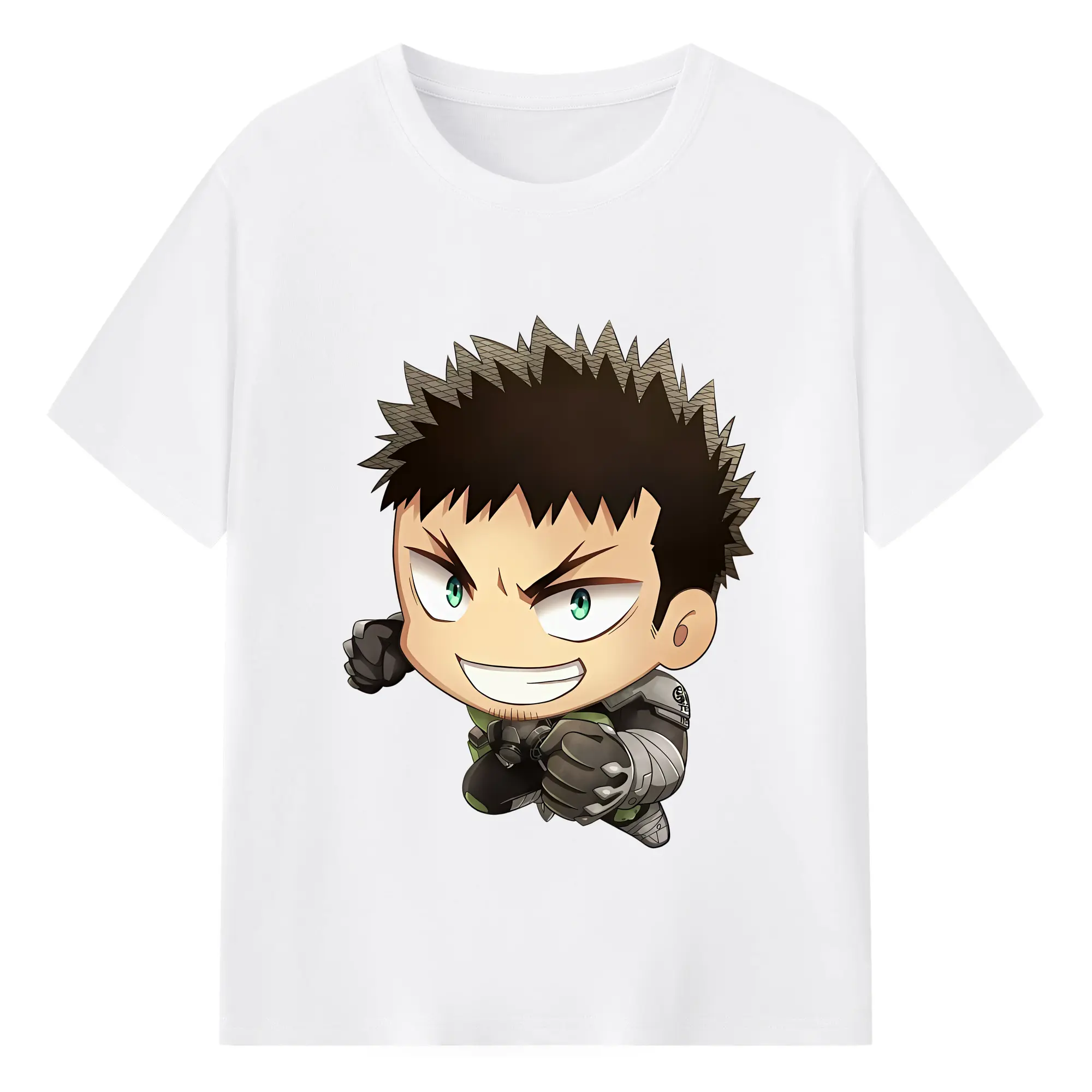 怪獣8号 グッズ,日比野カフカ - 綿100％ 半袖Tシャツ ・ フロントプリント ・ 快適 通気性 ・ 日常使い 散歩 スポーツ用