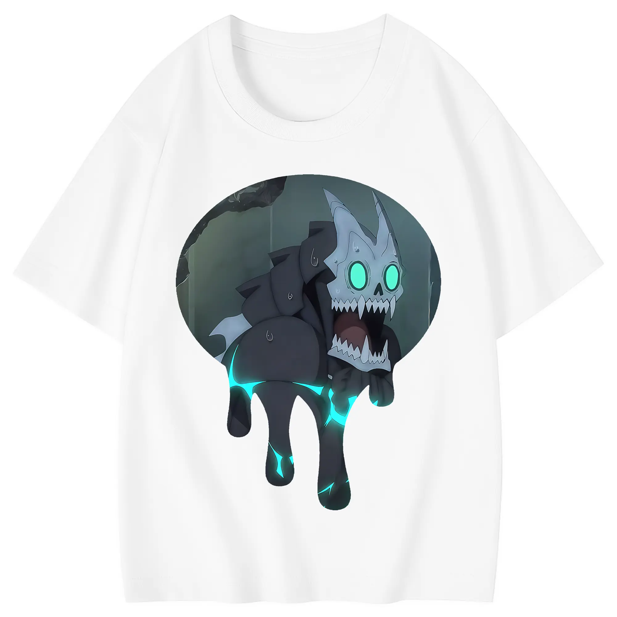 怪獣8号 グッズ,日比野カフカ - 綿100％ キッズTシャツ ・ フロントプリント ・ 快適 通気性 ・ スポーツ カジュアル 散歩用