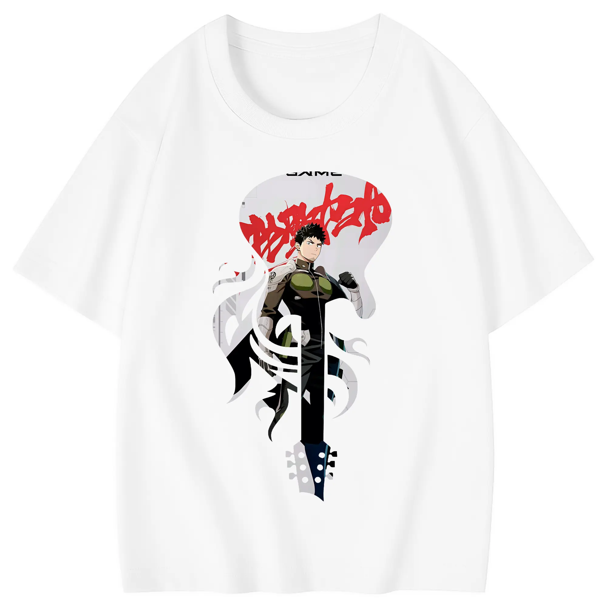 怪獣8号 グッズ,日比野カフカ - 綿100％ キッズTシャツ ・ フロントプリント ・ 快適 通気性 ・ スポーツ カジュアル 散歩用